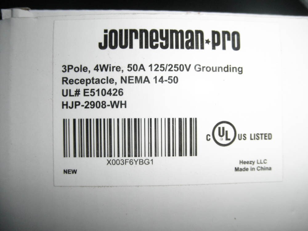 Journeyman 50 AMP liftime Guarantee new in box