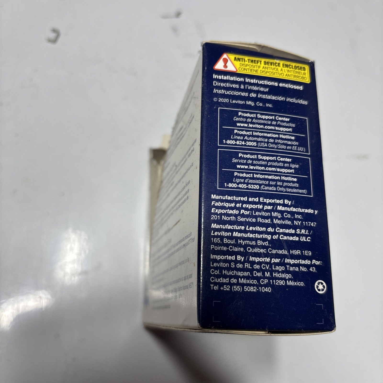 Leviton 15 Amp 125v GFCI Outlet Box Of 4 Pcs Cat# GFNT1-4W 4 PCs New