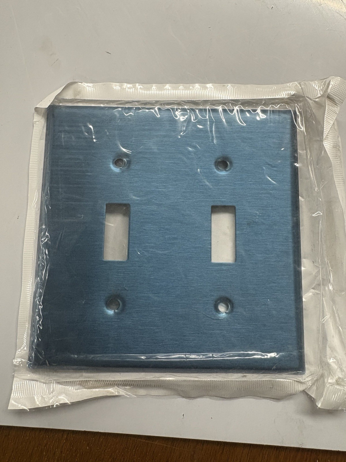 LEVITON STAINLESS STEEL 2-Gang Metal TOGGLE Switch WALL PLATE NEW 84009, Qty:24