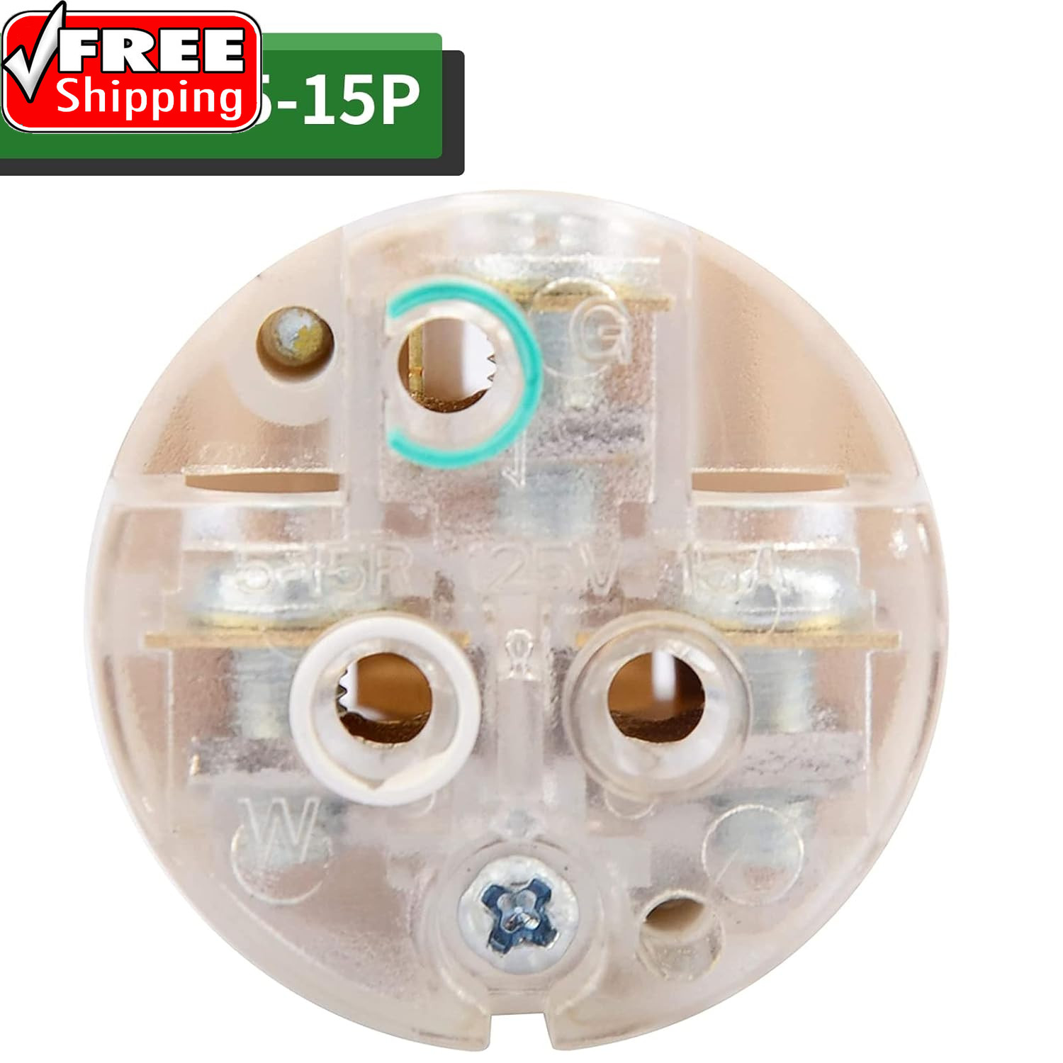 Extension Cord Ends Male and Female Plug, 15 Amp 125 Volt Heavy Duty Replacement