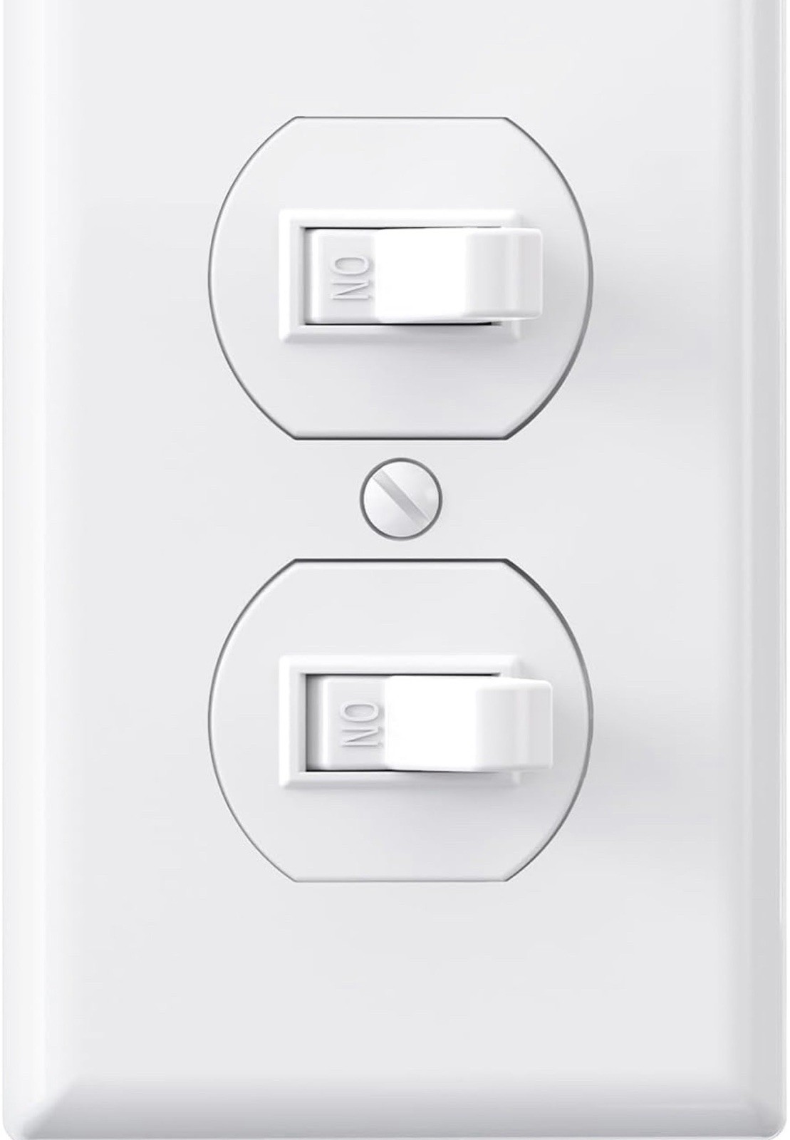AIDA Single Pole Double Toggle Rocker Decorator Light Switch, 15 Amp