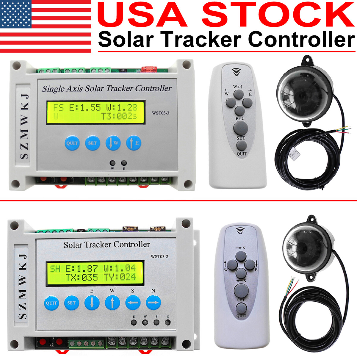 Dual Axis Solar Tracker Controller/Single Axis Automatic Solar Panel Tracking IG