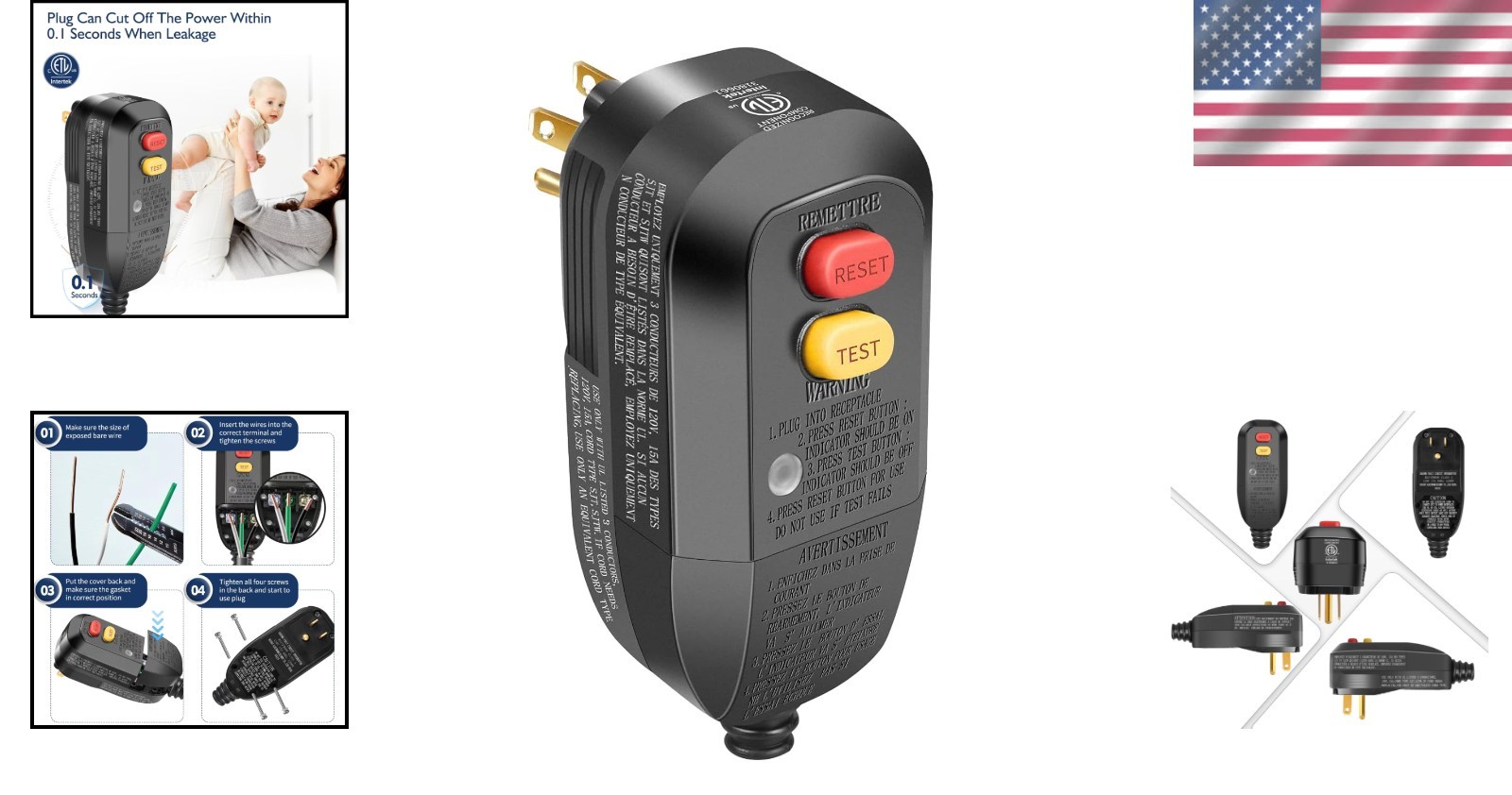GFCI Adapter Replacement, Ground Fault Circuit Interrupter