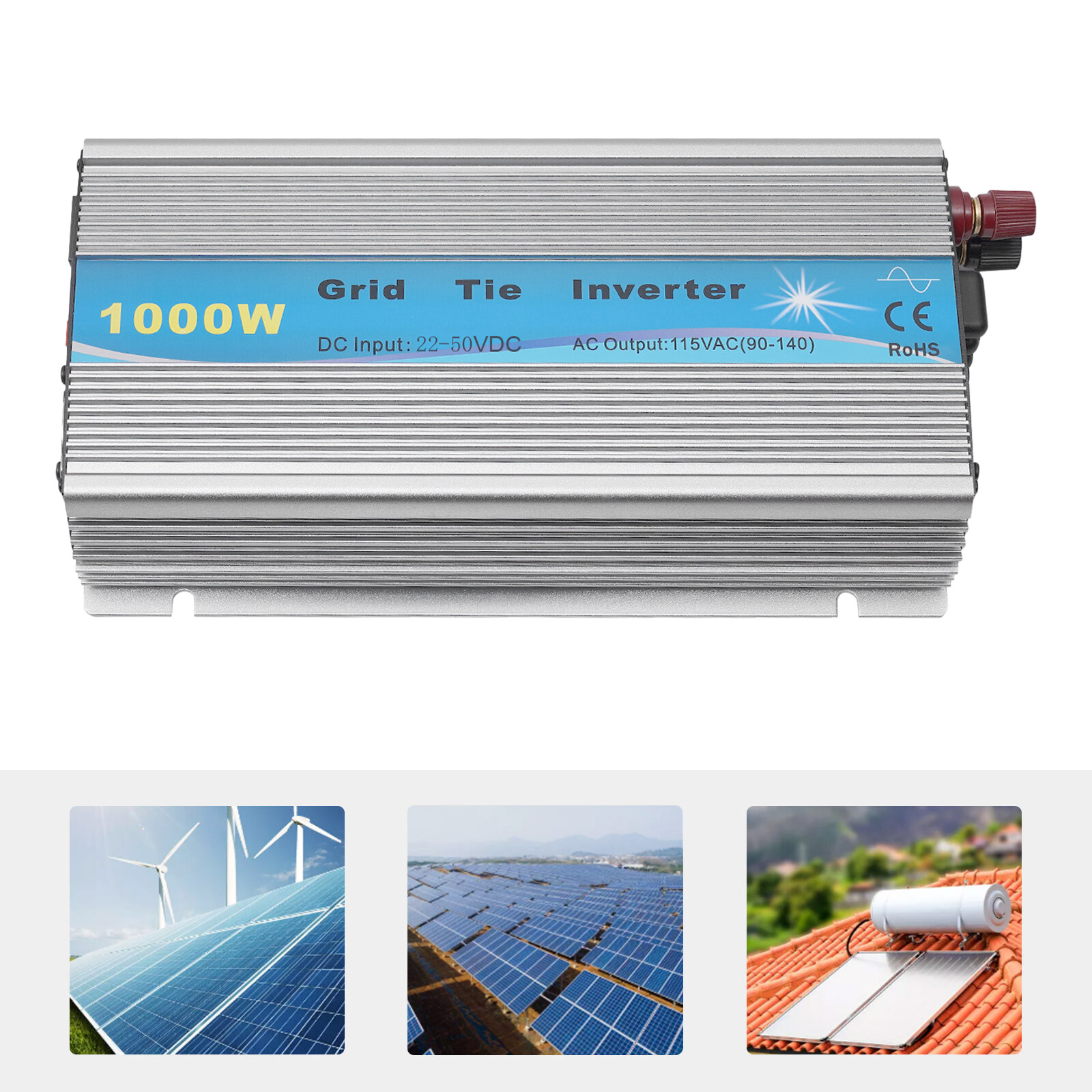 Solar Micro Inverter MPPT Grid Tie Inverter Pure Sine Wave|DC22-50V to AC90-140V