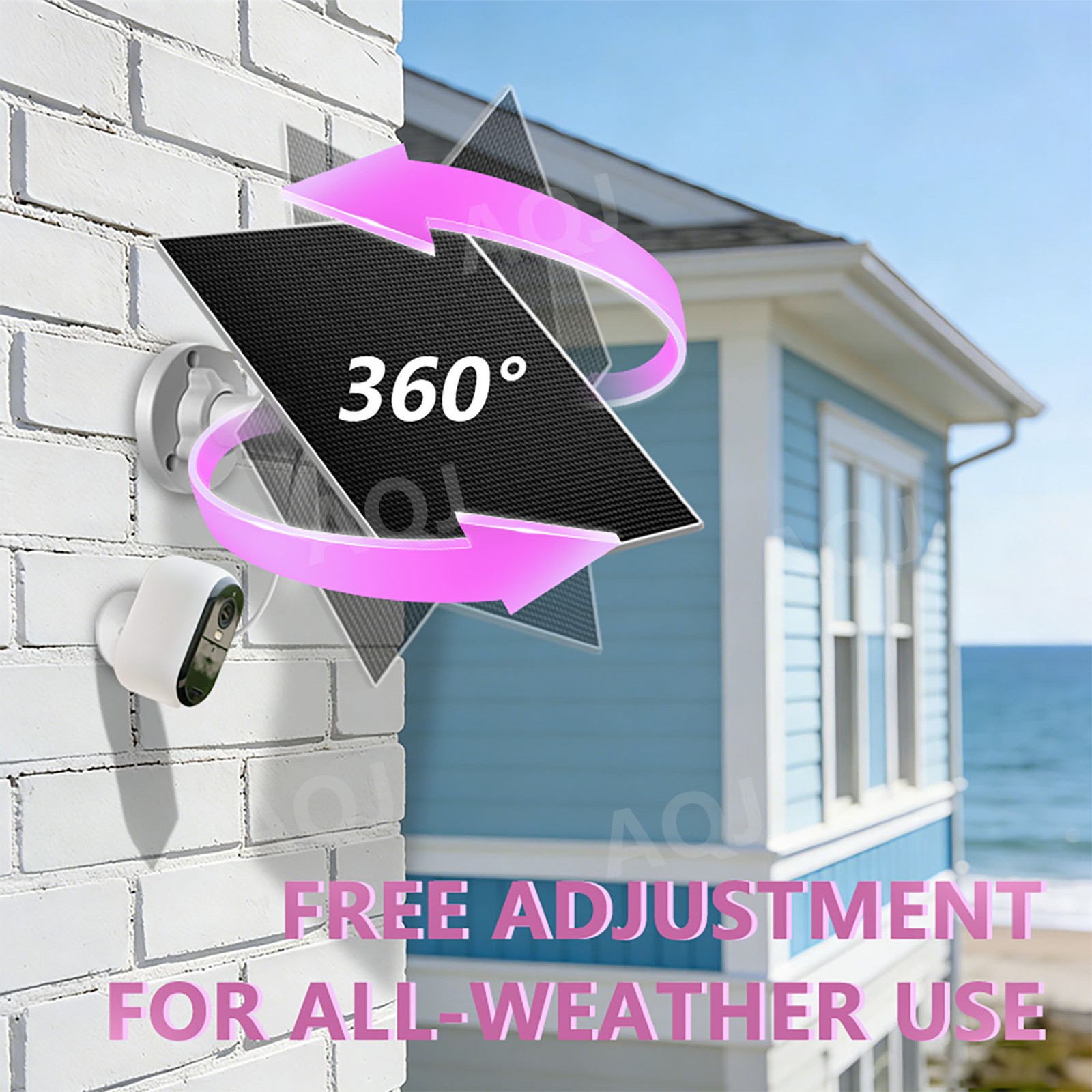 3W-IP65 Weatherproof Spotlights Camera with Solar Panel Chargers with Essential