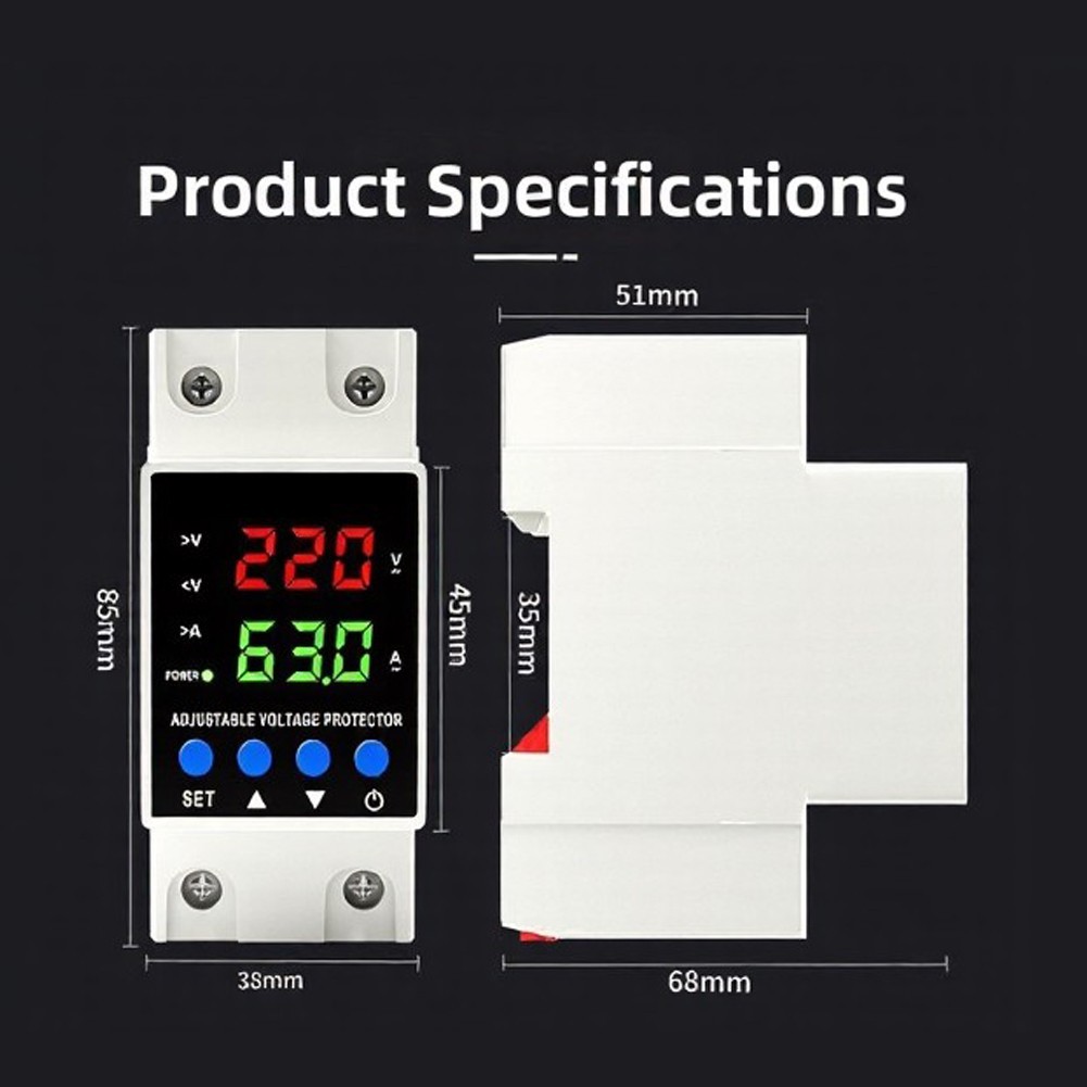 For Heavy Usage Voltage Protector Overvoltage for relay Real-time Monitoring