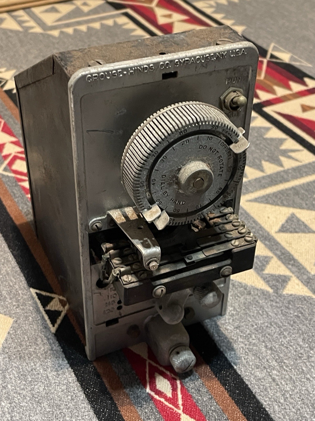 Vintage Crouse-Hinds CF635 Mechanical Timer Switch Industrial Rotary Control
