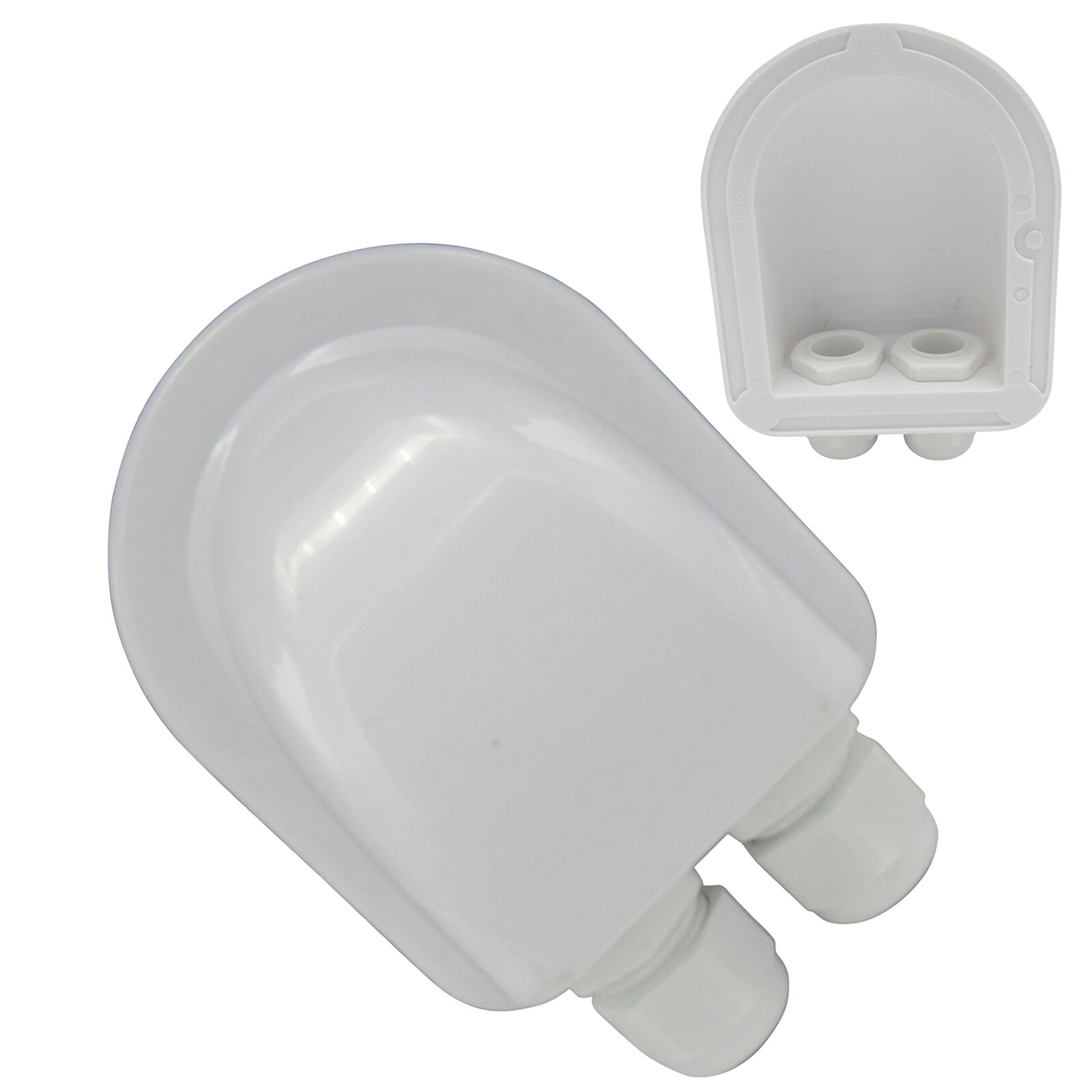 Single/Double Cable Entry Gland Waterproof Housing For RV Caravan Boat Camping