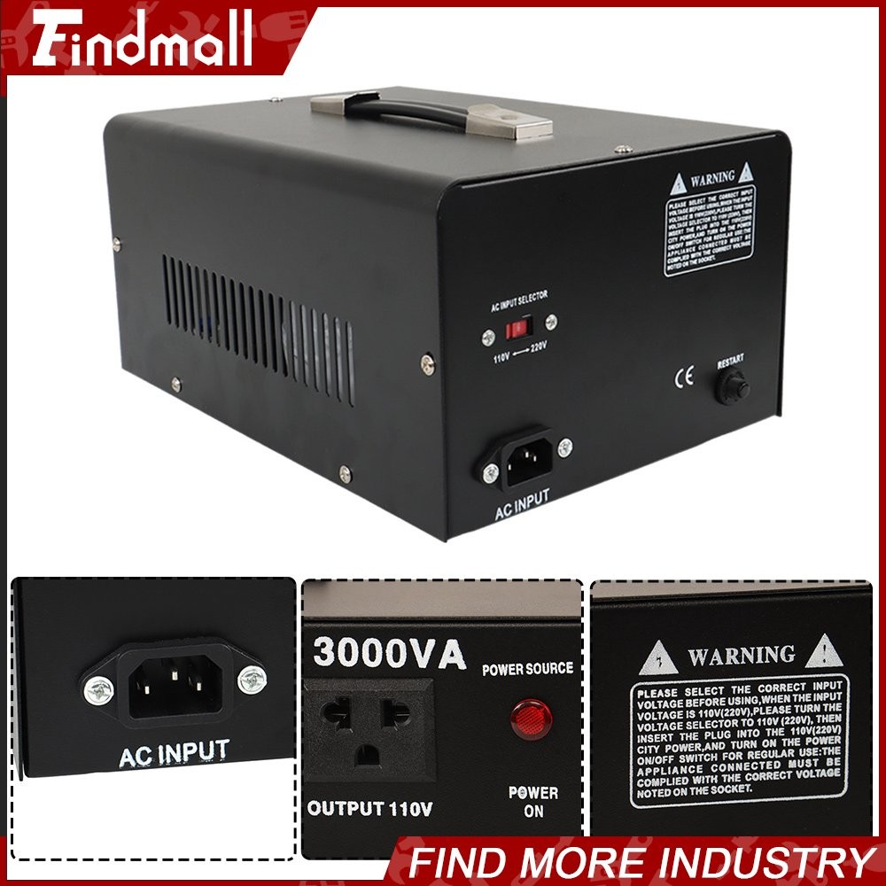 3000W Voltage Converter Transformer Step Up/Down 110V-120V to/From 220-240V