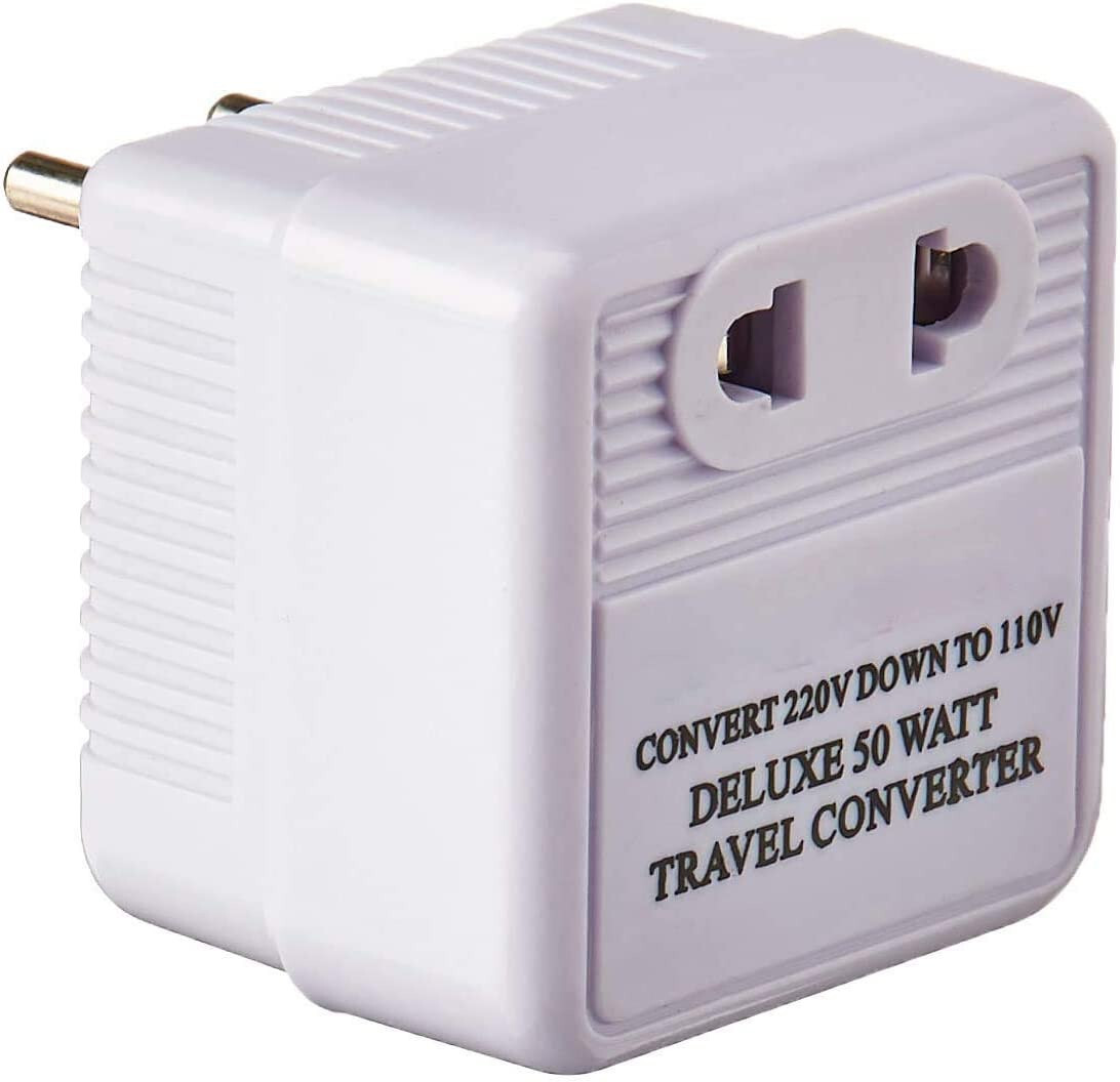 50 Watt Step Down Converter – International Travel Converter – 220-240 V to 110-