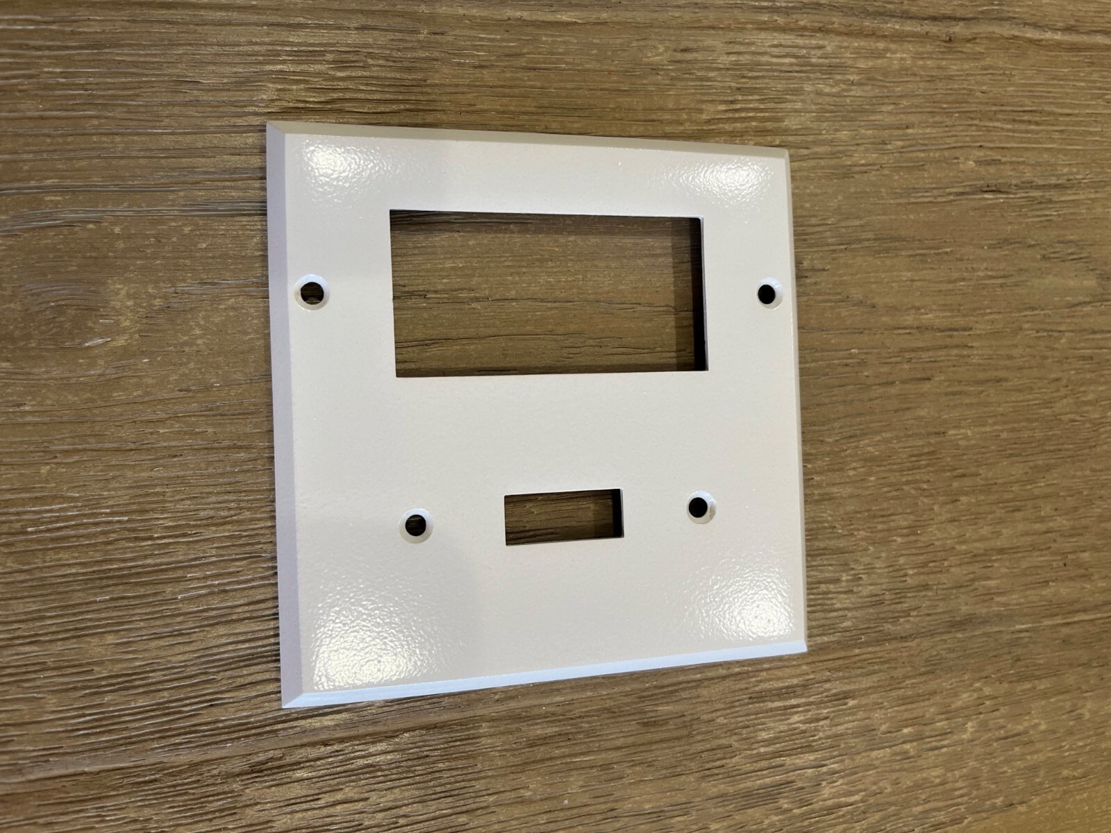 Rejuvenation Double gfci toggle switch plate cover white brushed brass bronze