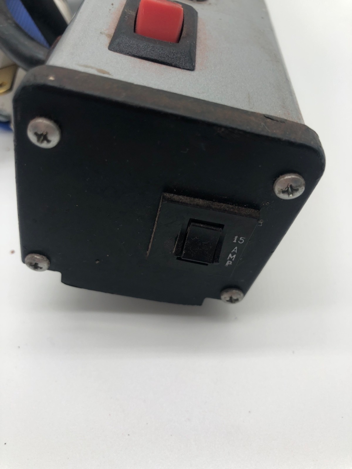 Steelcase industrial metal power strip 6 plug commercial shop woodhead plug