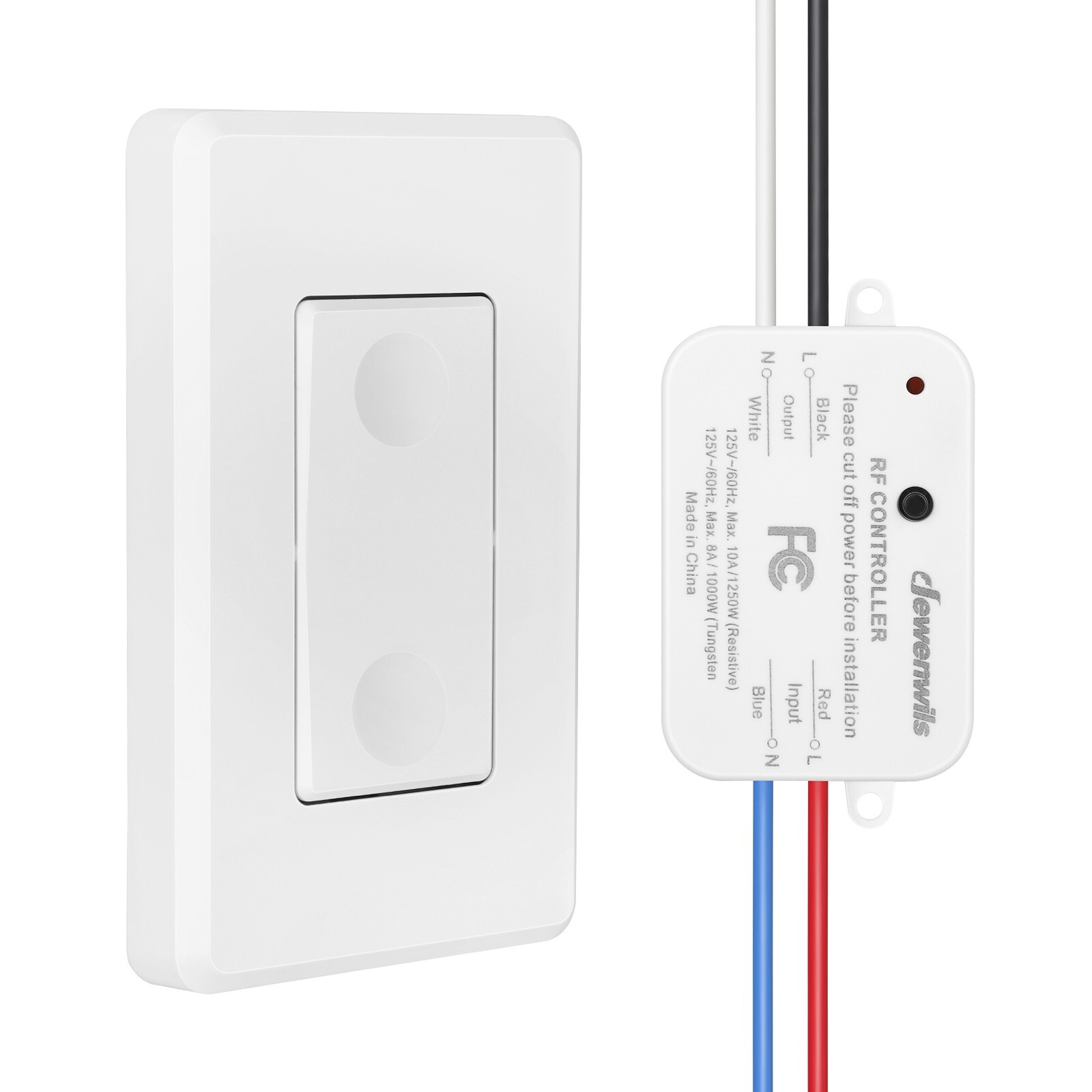 DEWENWILS Wireless Light Switch and Receiver Kit Remote Control Wall Switch US