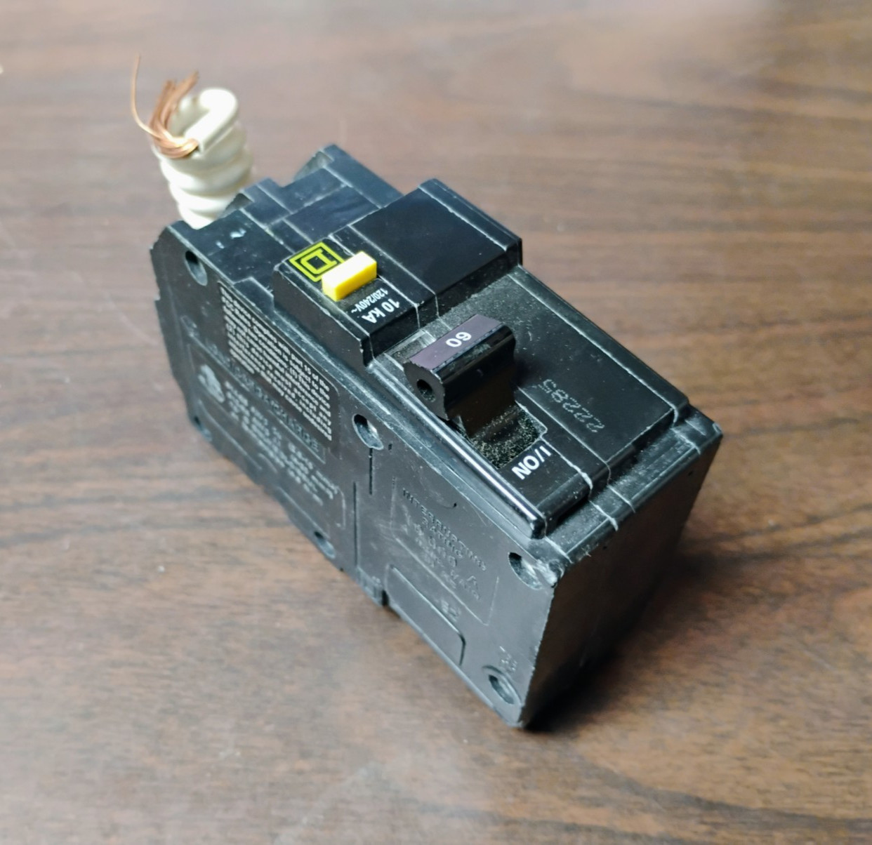SQUARE D QO260GFCI CIRCUIT BREAKER GFCI 60 AMP 120/240VAC 2-POLE NEW NO BOX