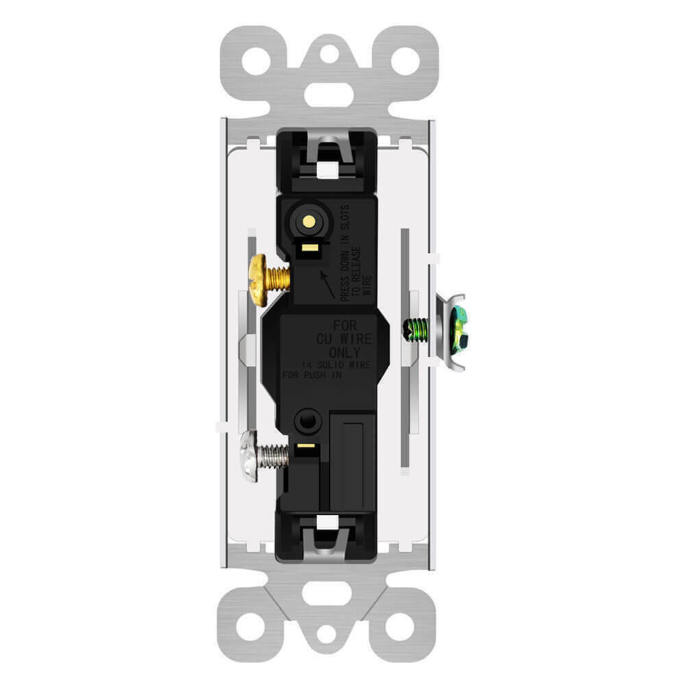 4Packs Single Pole ON/OFF Light Switch 15Amp 120/277V Decorator Paddle Rocker UL