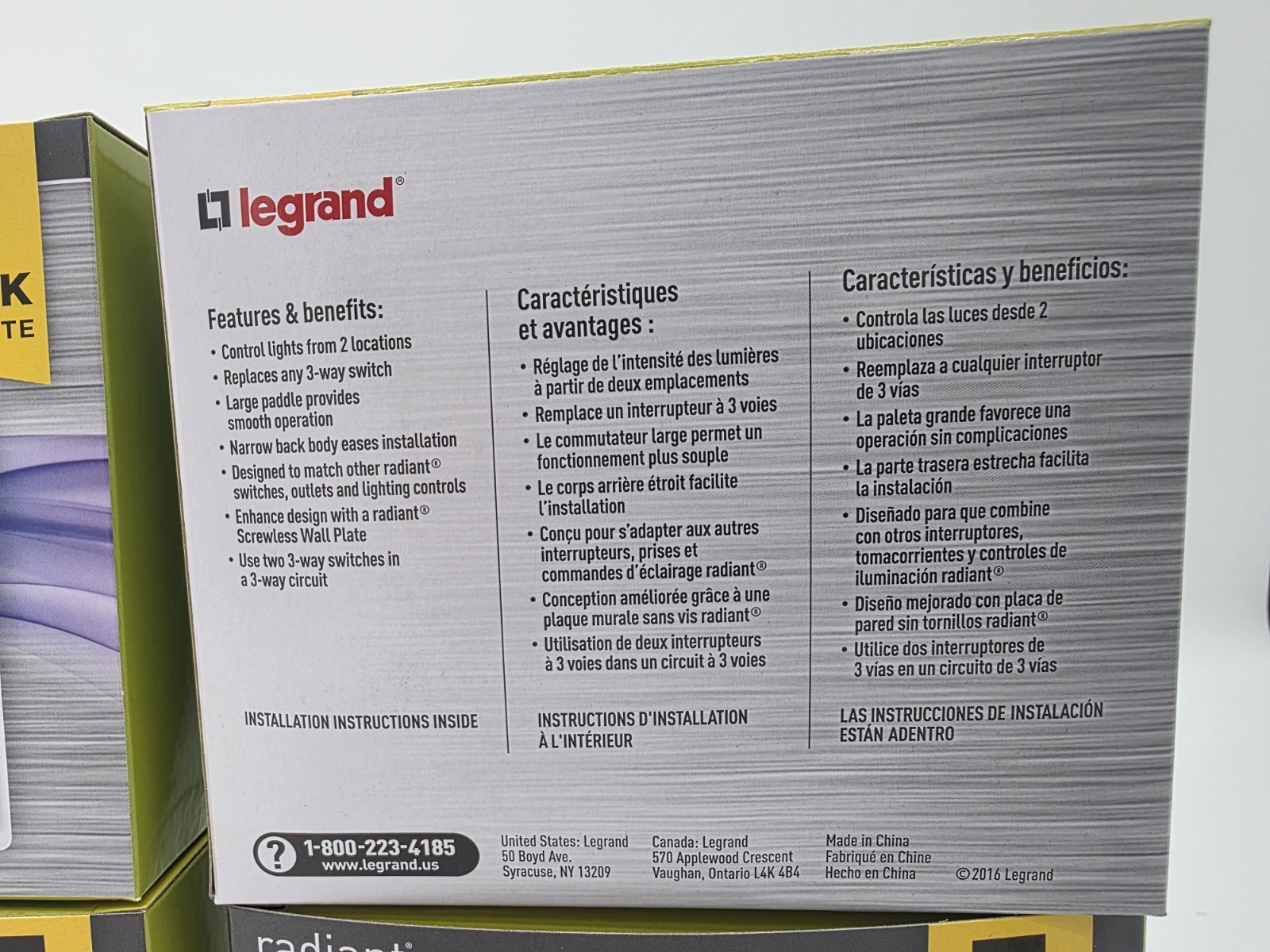 Qty 20 Legrand White Paddle Switch Pass & Seymour Radiant 15 Amp 3 Way TM873WCP4
