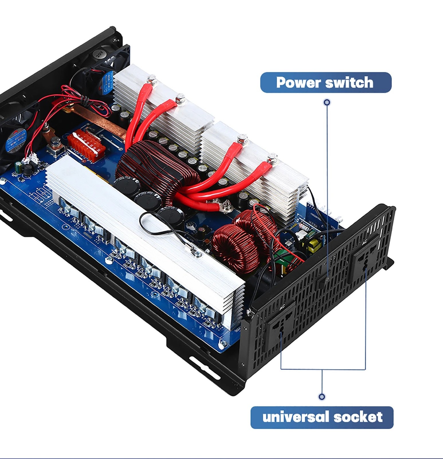 12000W Pure Sine Wave Power Inverter Off Grid Inverter 6000W 24V 48V 72V to 120V