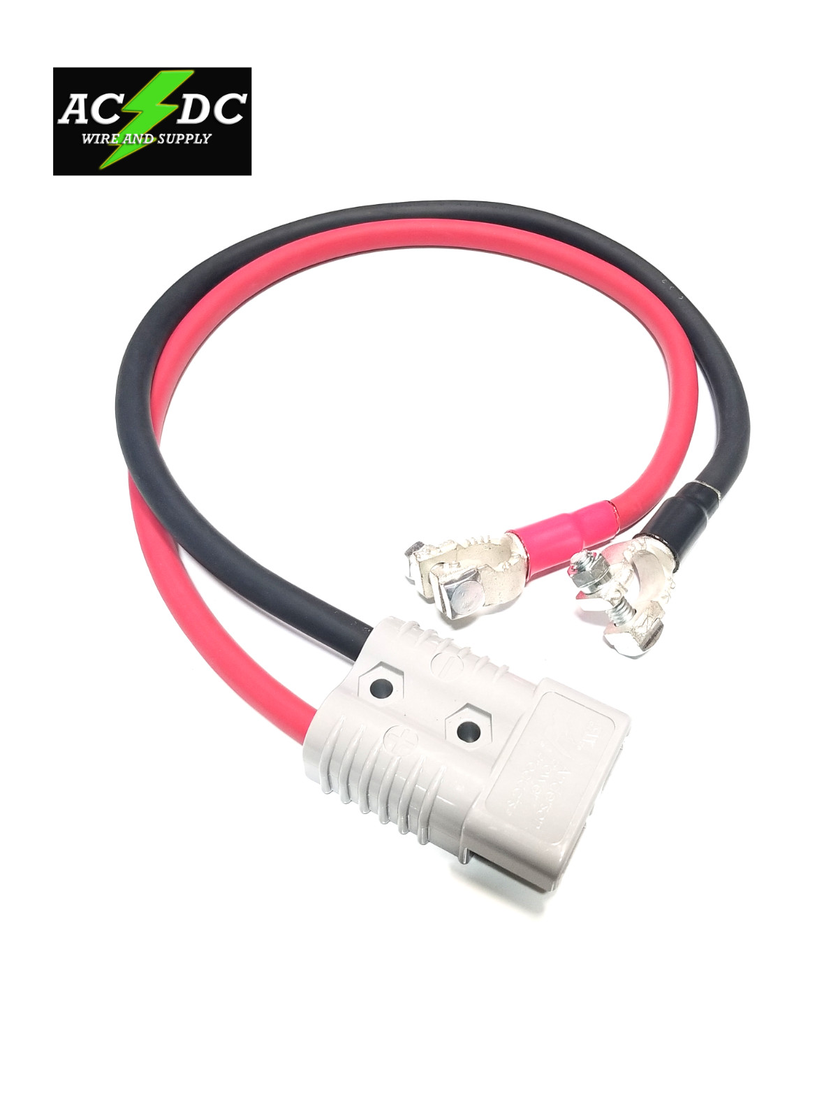 Anderson SB350 Copper Battery Cable Assembly 2/0 Gauge AWG w lug/terminal/clamps