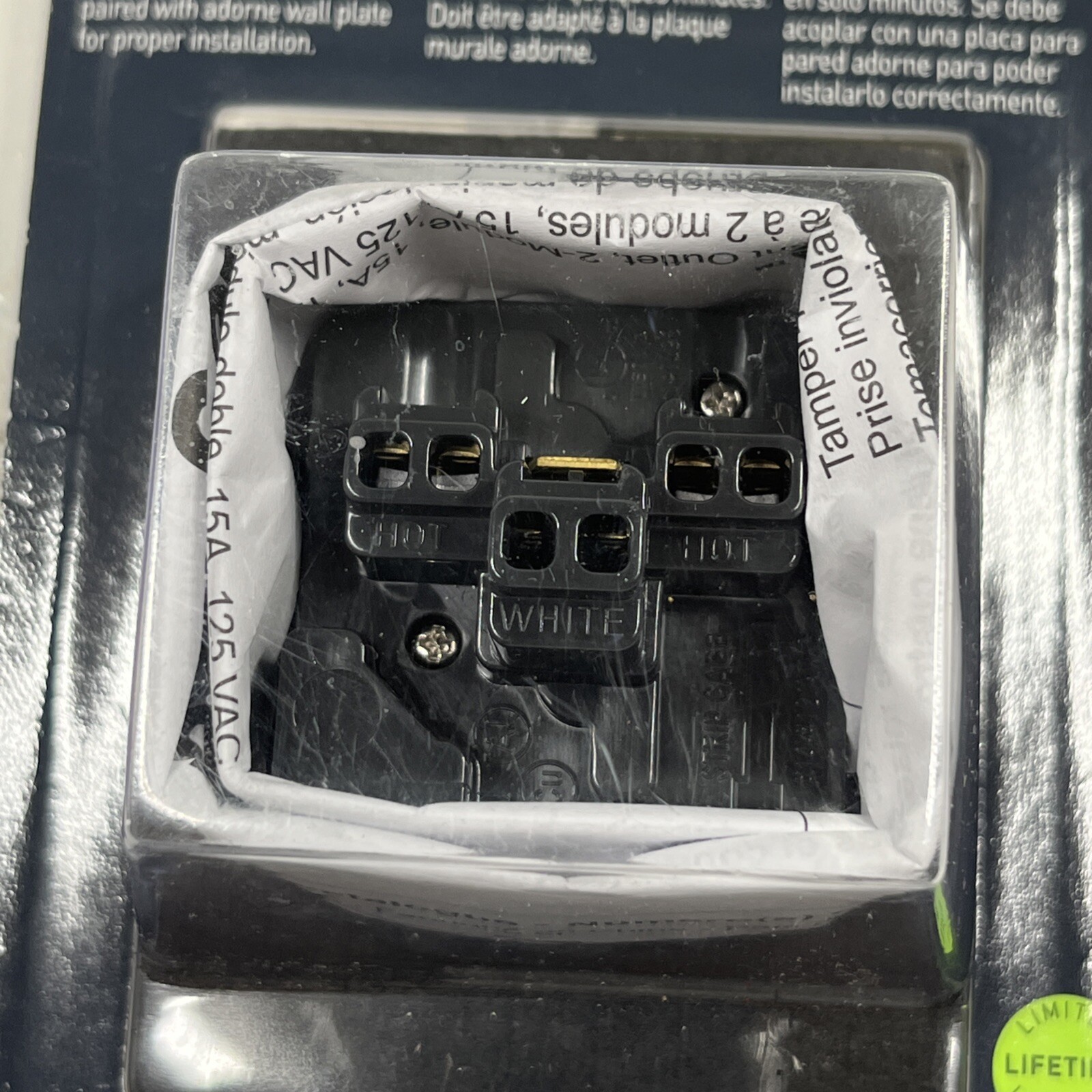 Legrand Tamper-Resistant Electrical Outlet 15A ARTR152G4 New + Free Shipping