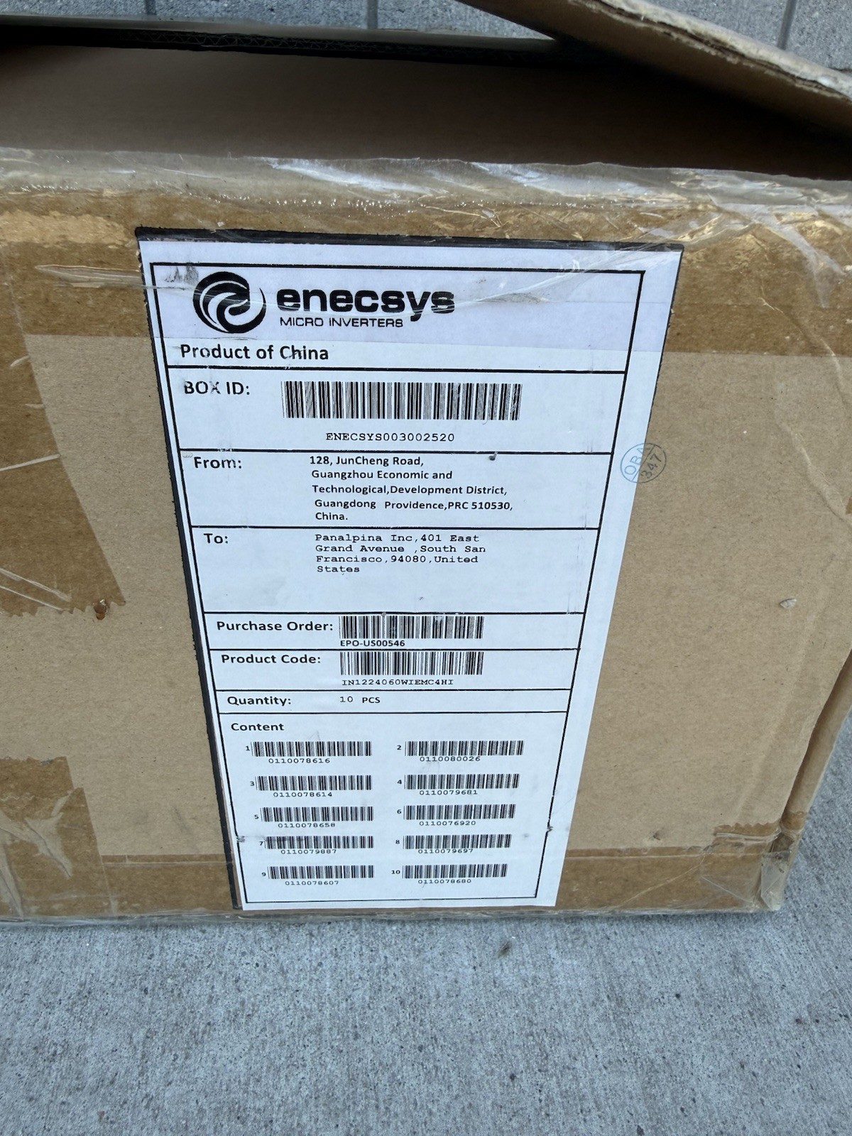 10 New Old Stock ENECSYS Micro Grid Tie Solar Inverters 240v 225w IN12-240-60
