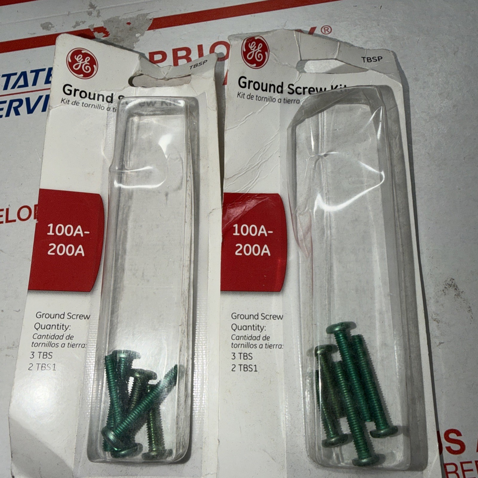 GE Electrical Bonding / Grounding Screw Kit, 3 TBS, 2 TBS1 (set Of 2)