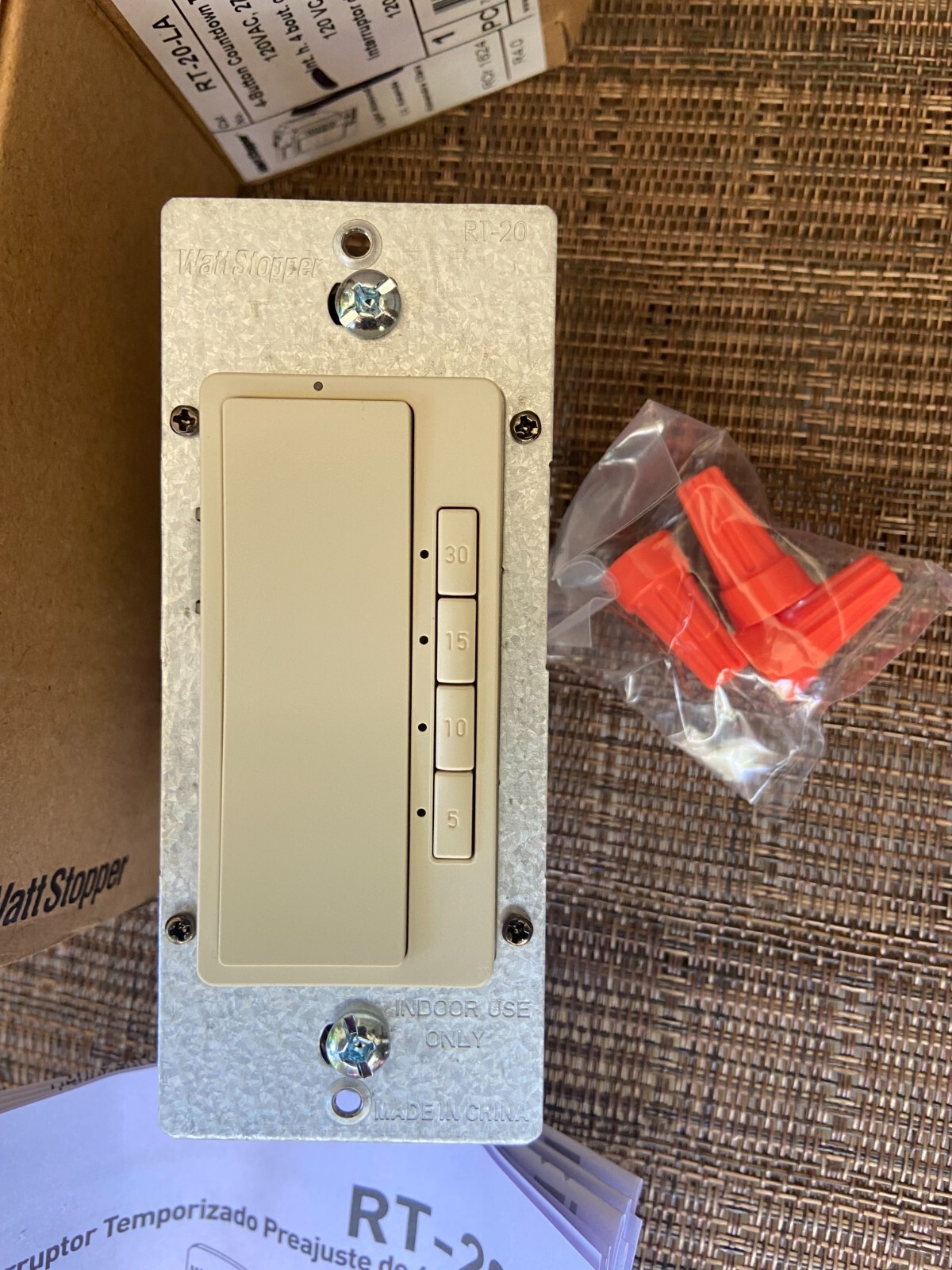 10 Wattstopper 4 Button Countdown Time Switch 2RT-20-LA 120VAC 277VAC 60Hz