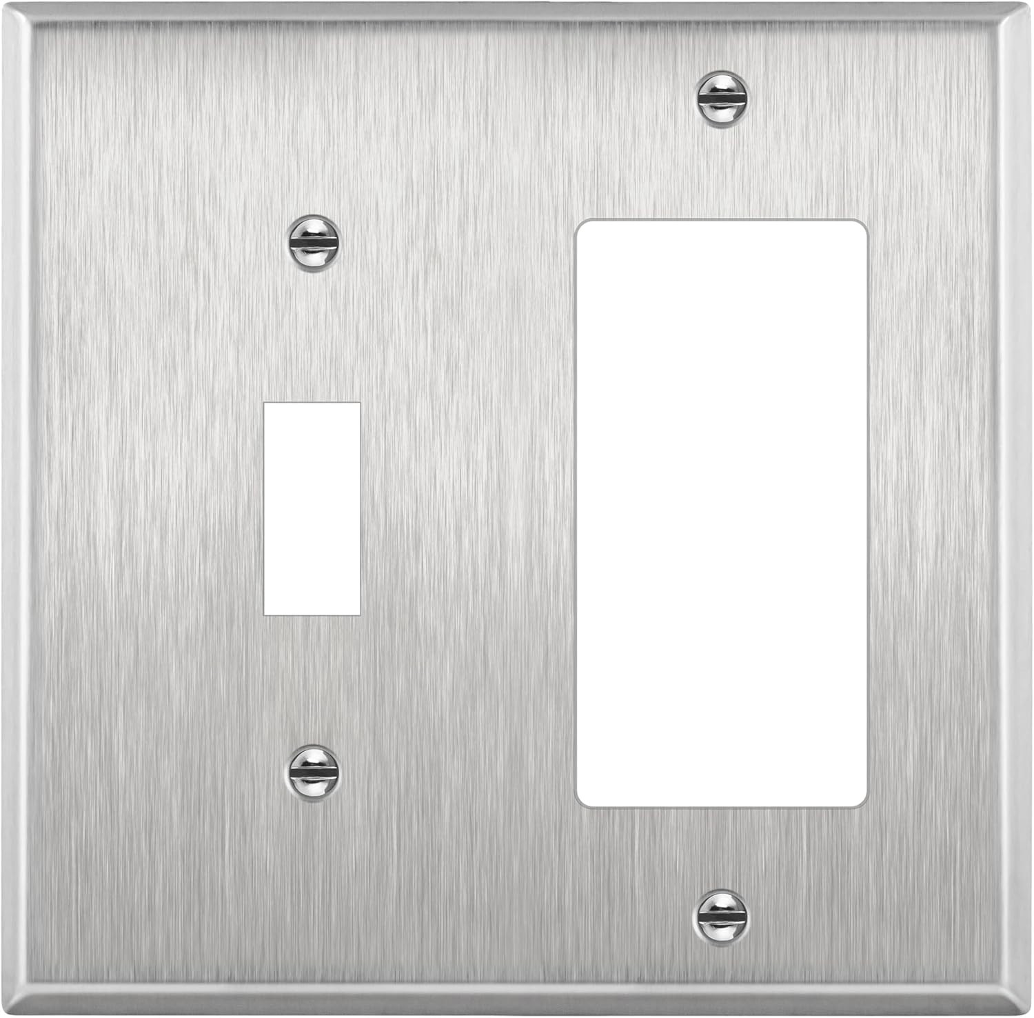 Stainless Steel 2-Gang Toggle Switch Wall Plate – Corrosion & Heat Resistant