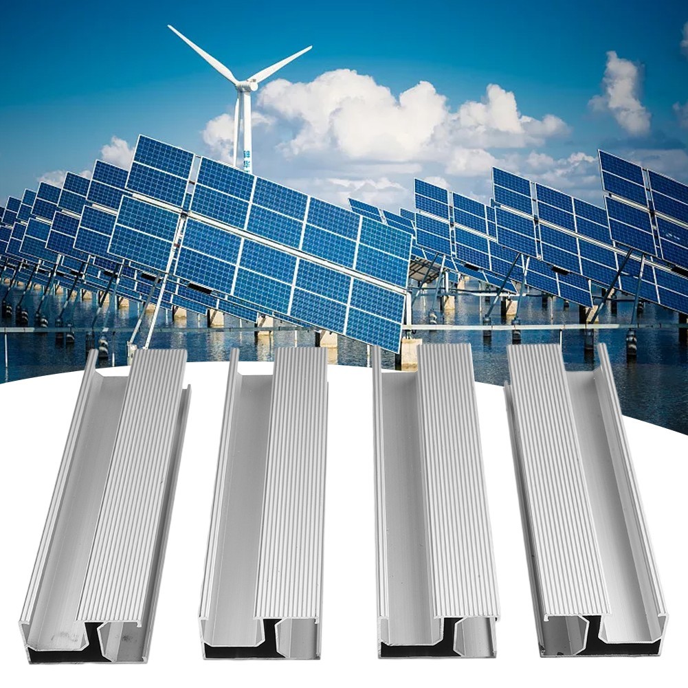 PV Solar Panel Mounting Rail 20cm 4PCS Aluminum Alloy for Support
