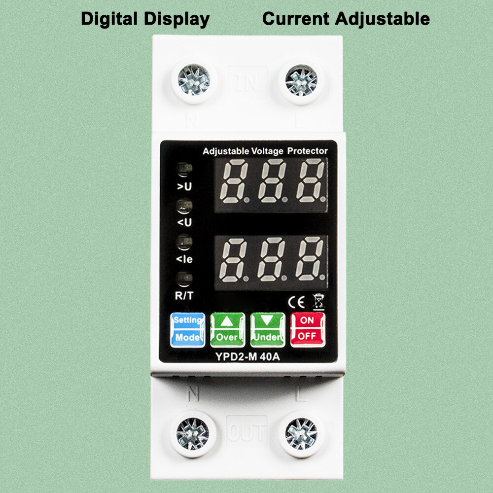 Dual Displays Self-reset Protector Overvoltage Undervoltage Current C9R9