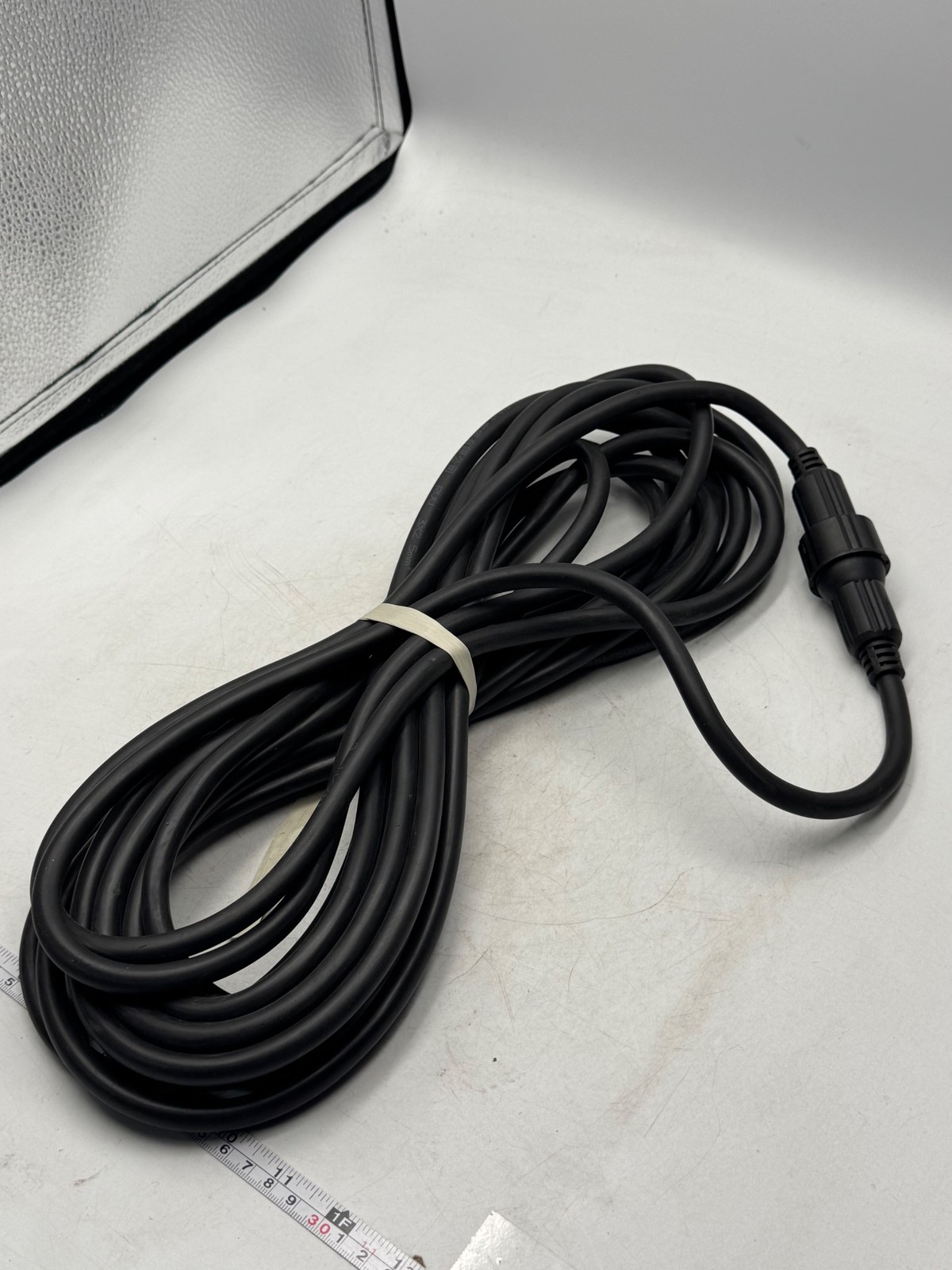 3-Pin Waterproof Extension Cable Black Heavy Duty Long Outdoor Power Cord Extra