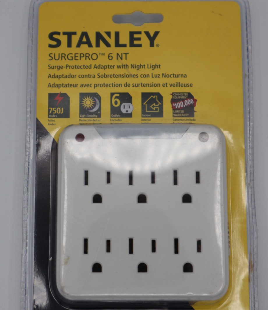 Stanley SurgePro 6 NT Surge Protector NEW IN SEALED PACKAGE