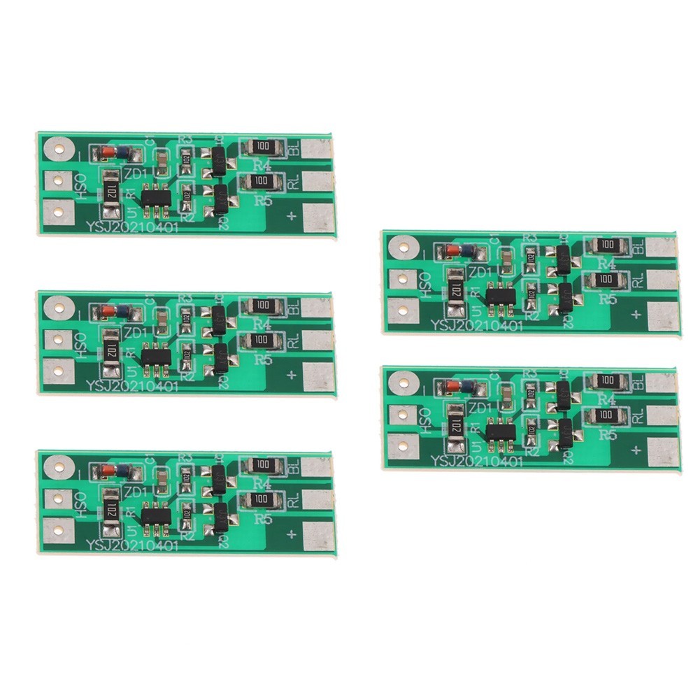 5PCS Red Blue Flashing LED Module Compatible with for 3v 12V DC Systems for Cars