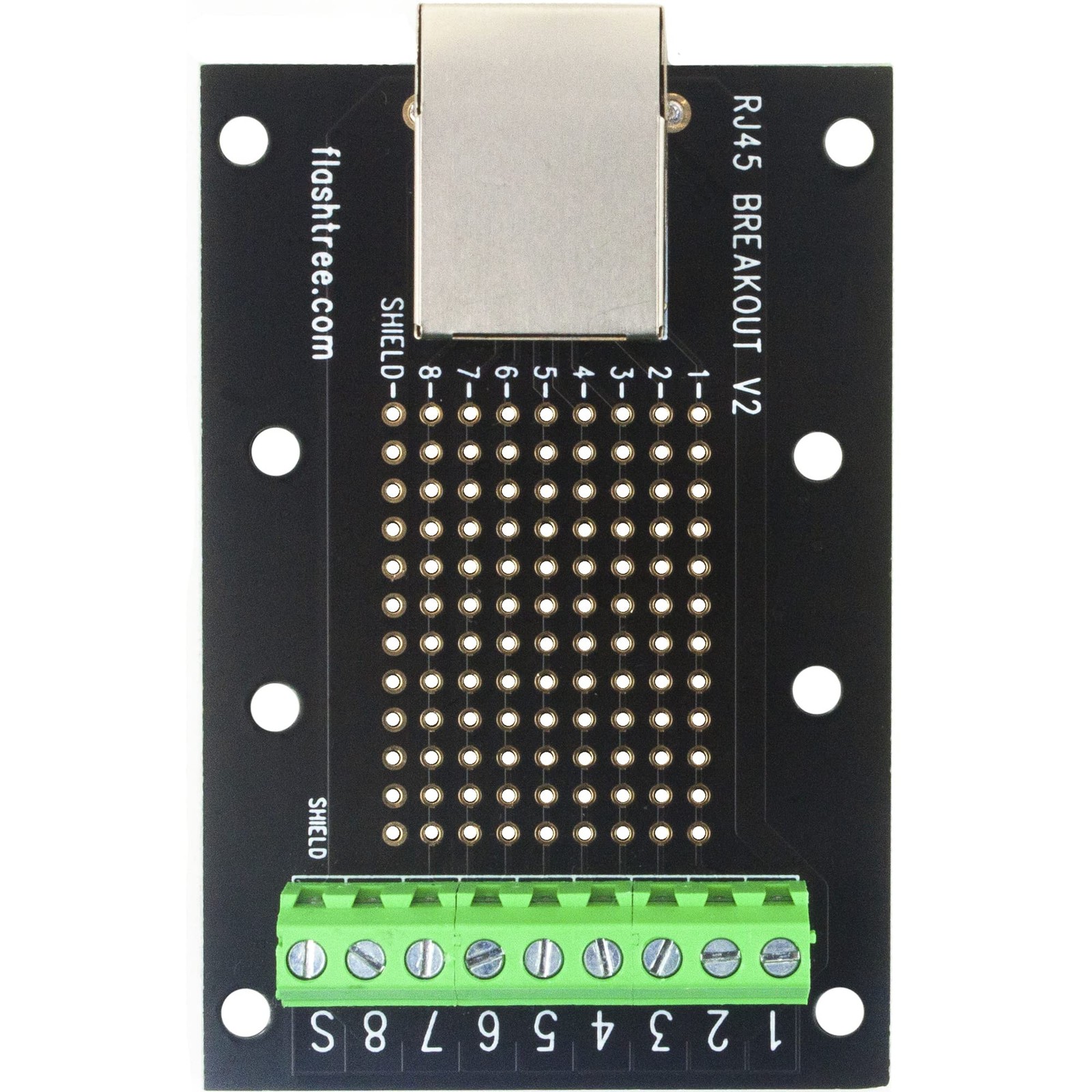 RJ45 Ethernet Connector 8-Pin Breakout Board 8P8C 3.81mm Terminal Blocks