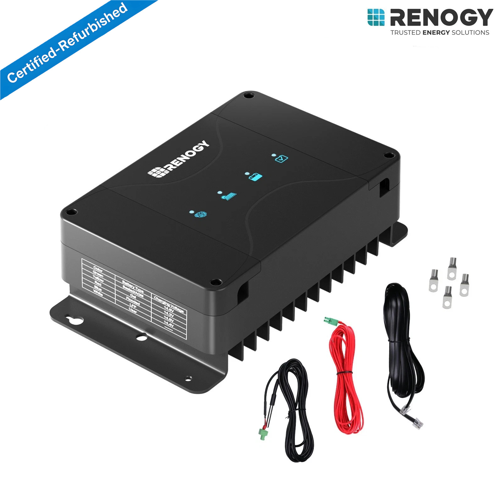 Renogy 12V 50A DC to DC Battery Charger w/MPPT For Gel AGM Certified Refurbished