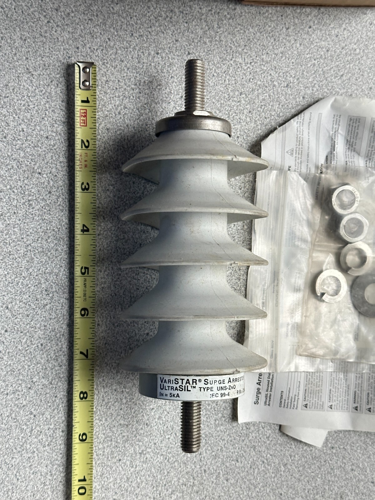 NEW Cooper UltraSIL VariSTAR MOV Surge Arrester UNS-ZNO 5kA/20kA 12kV 10.2 MCOV