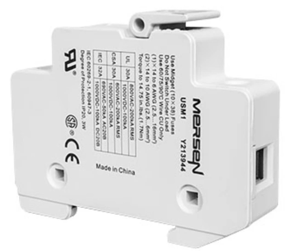 Midnite Solar MNTS Touch Safe Fuse Holder for Din Rail