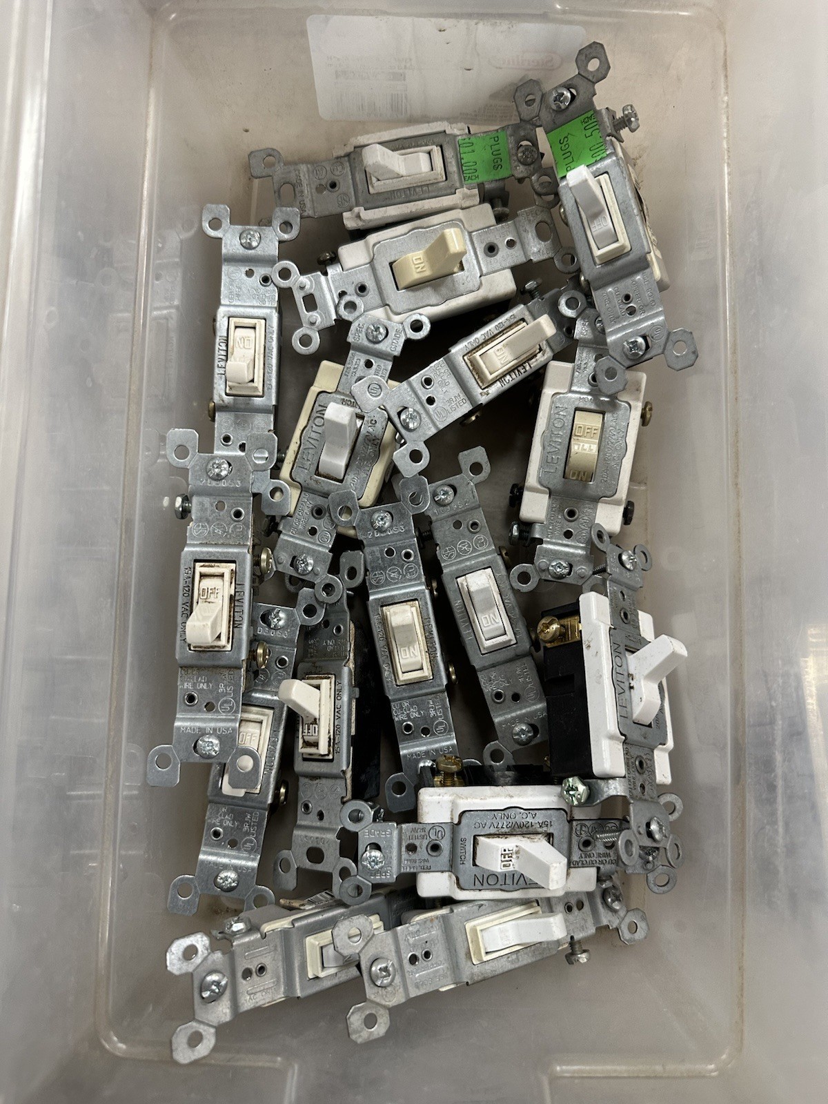 LOT OF 30+* Leviton Outlets & Switch + MORE