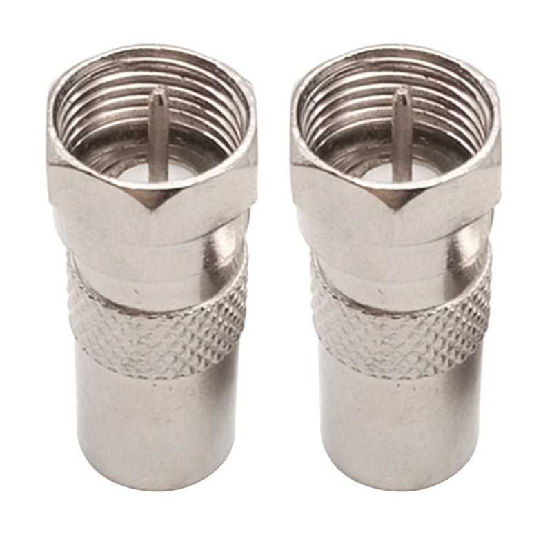 F Type Plug Screw Connector Socket to RF Coax Aerial Male Adapter