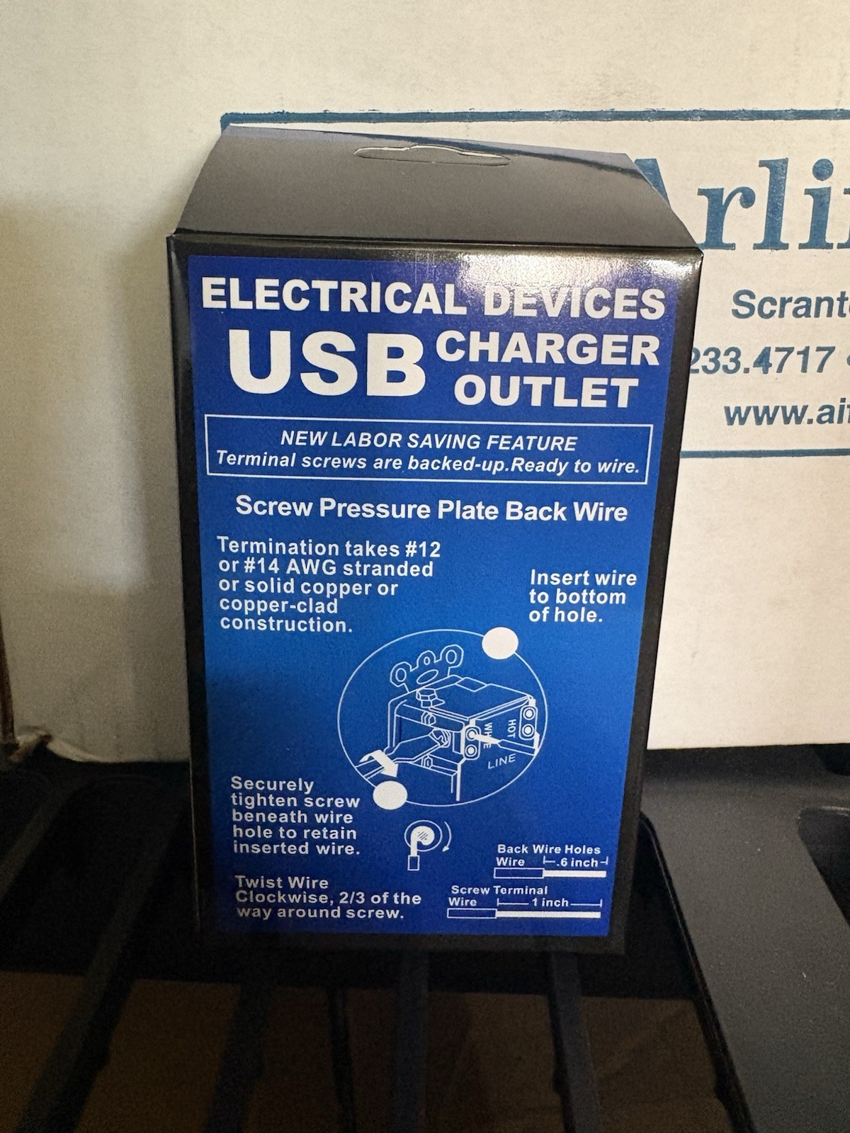 Box Of 10 5.0 A USB Outlet Fast Charger Duplex Receptacle 15A Tamper Resistant