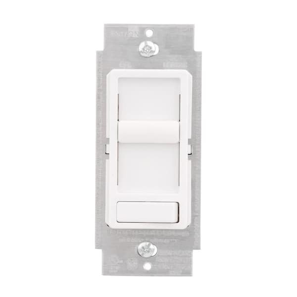 Leviton SureSlide Dimmer Switch 6674-P0W Dimmable LED CFL Incandescent White
