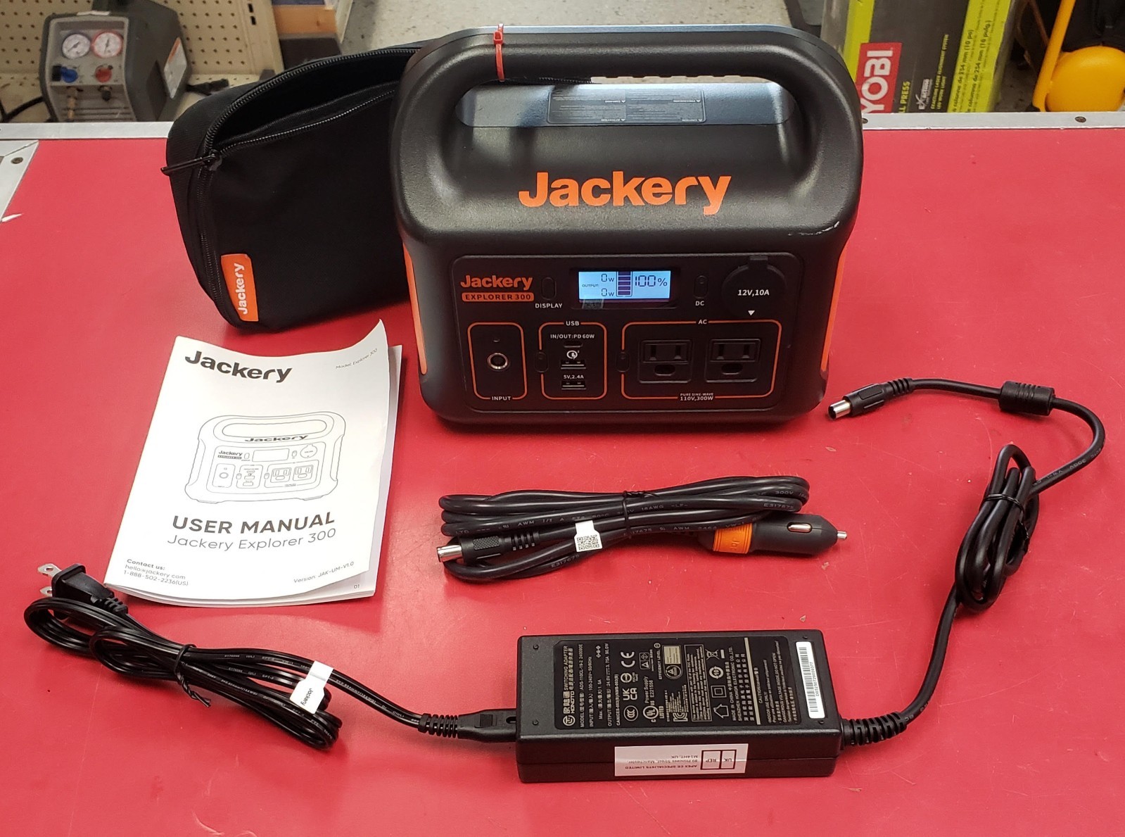 New Jackery Portable Power Station Explorer 300, 293Wh Lithium Battery, Fast
