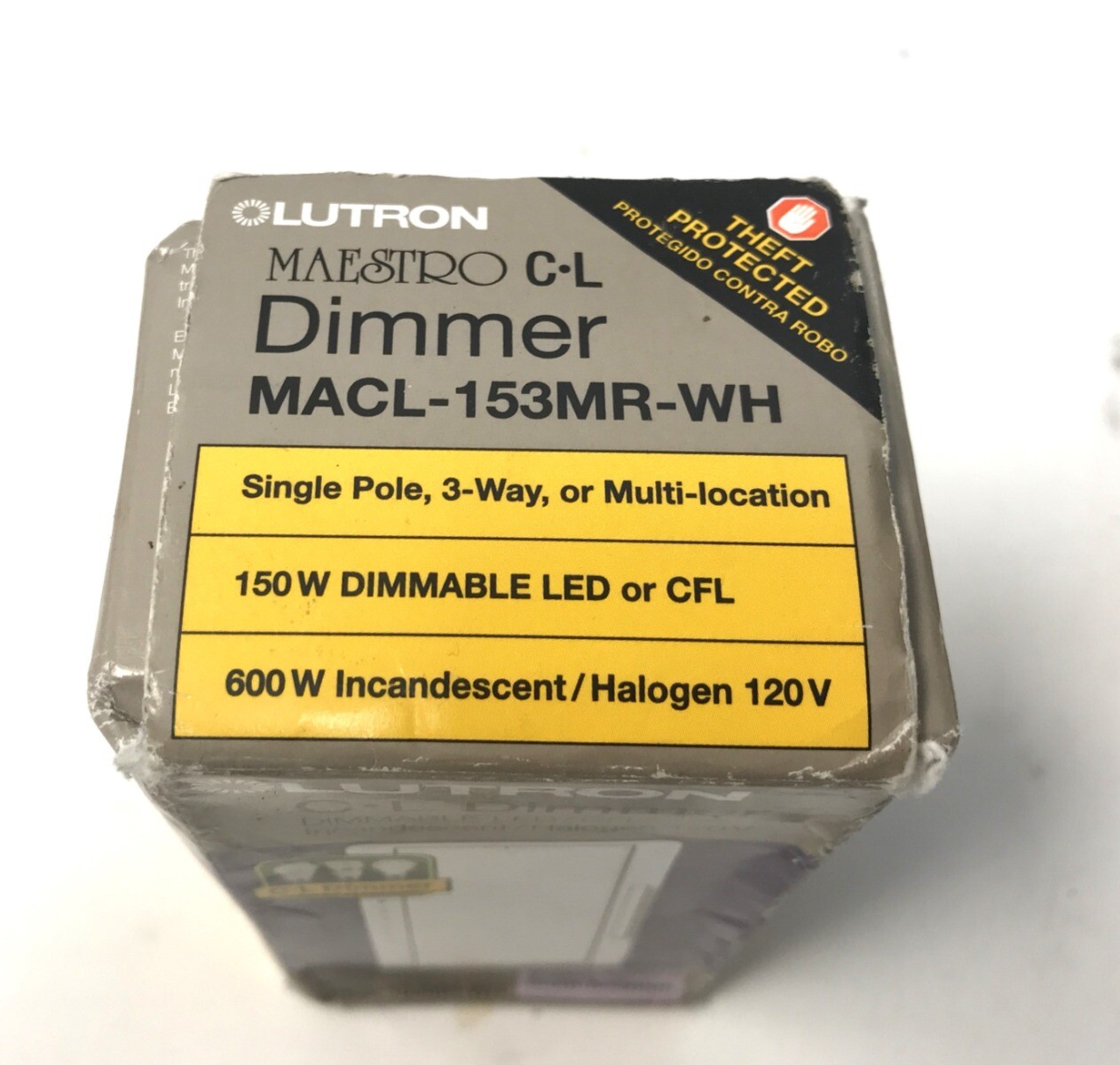 Lutron MACL-153MR-WH LED Single Pole Dimmer – White