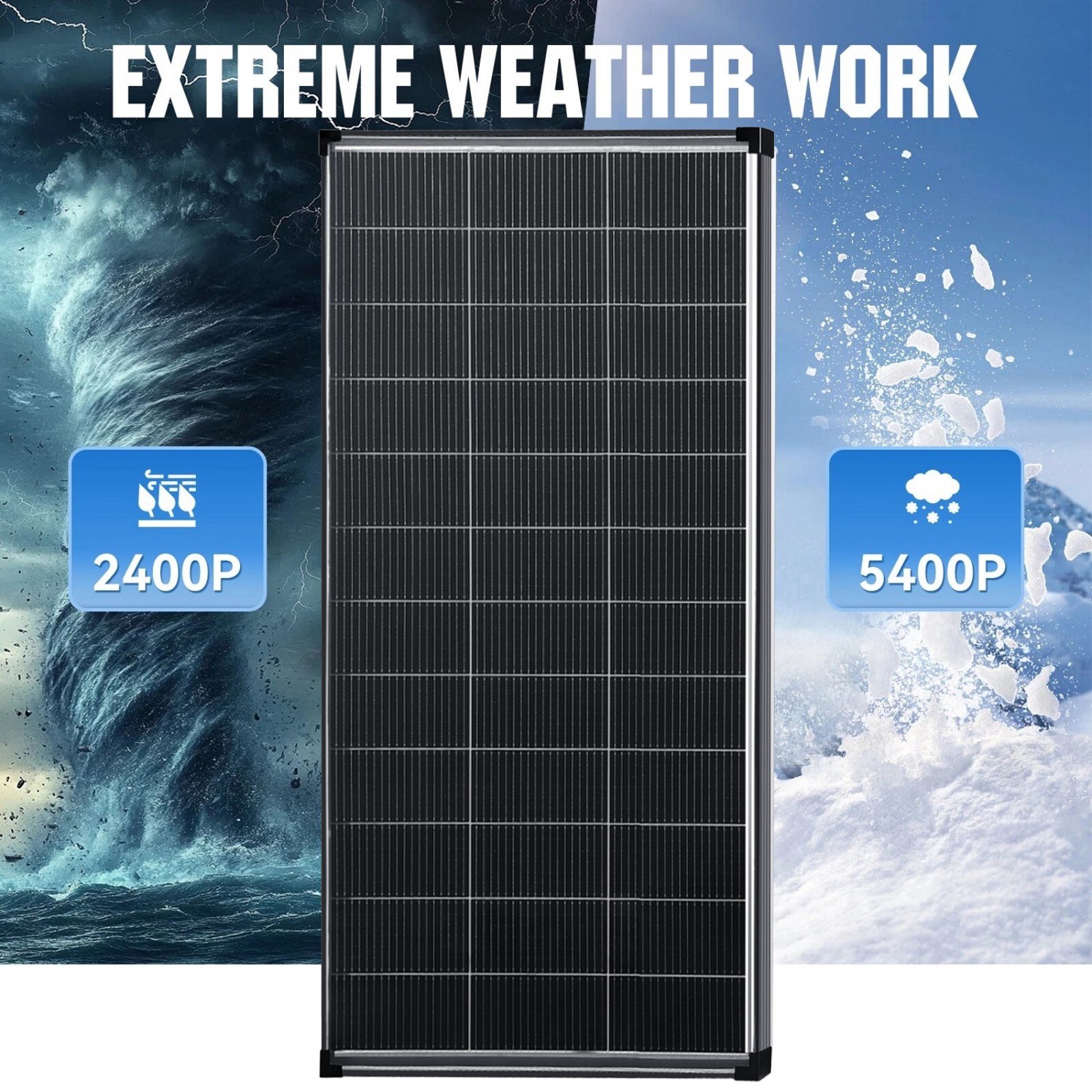 100W 200W 400W 1000W Watt 18V Solar Panel Mono N-Type Charger RV Home Off-Grid