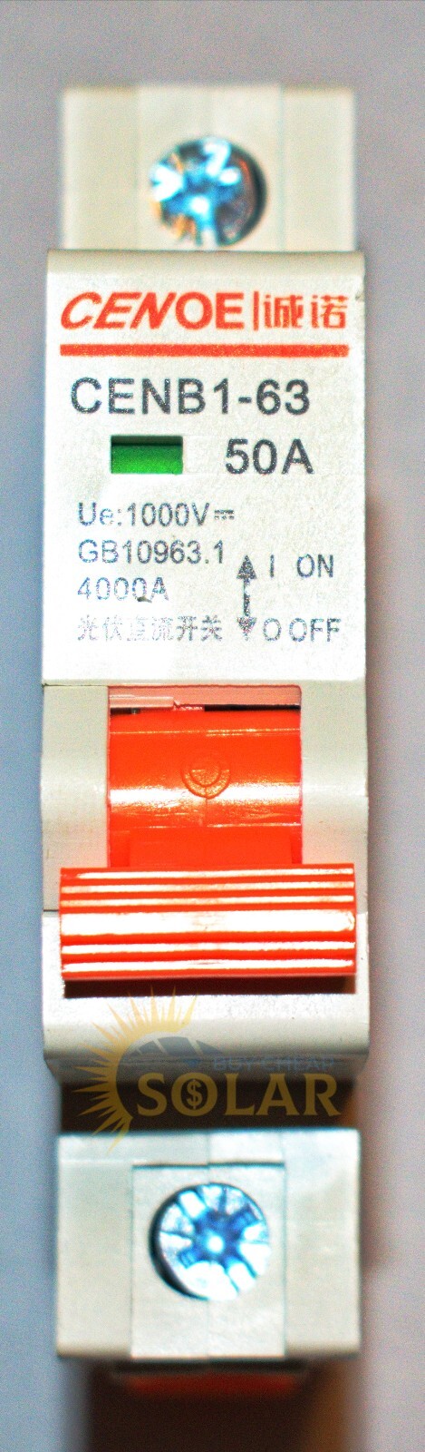 2 x 50 amp solar breaker switch’s DC 1000V new Din Rail Mount
