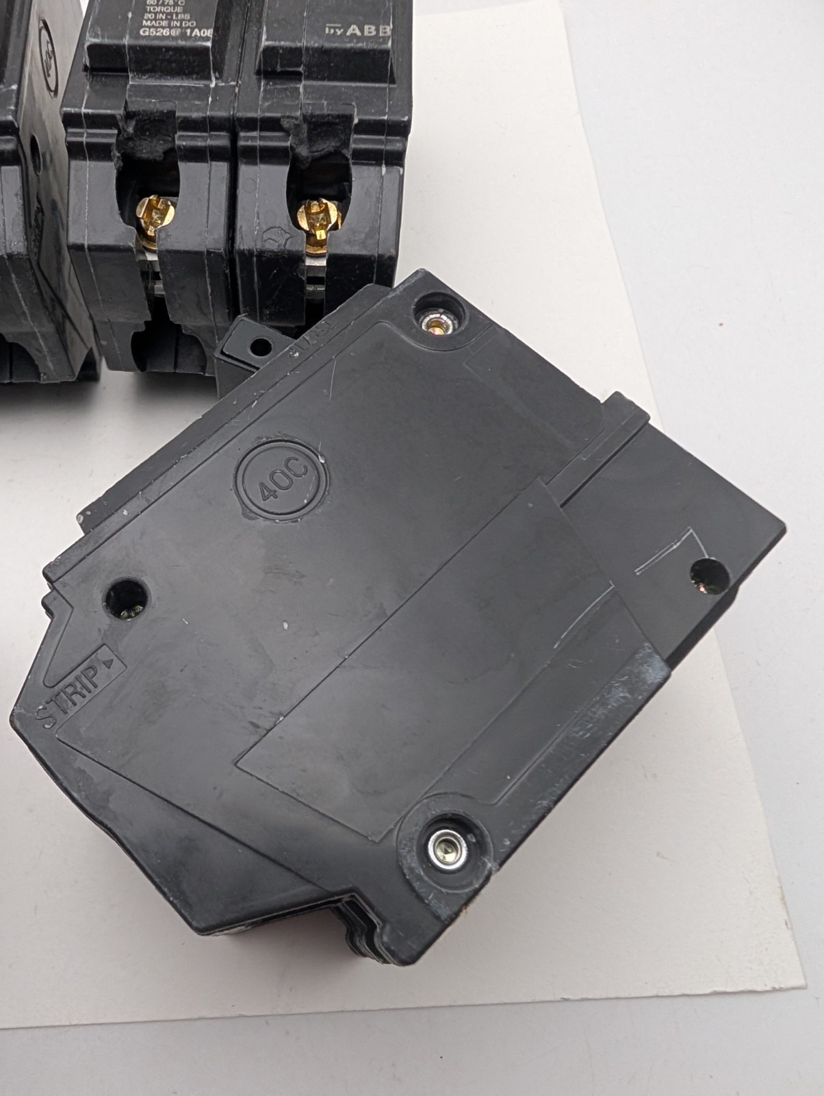 LOT OF 6 GE/ABB Q-Line 15 AMP 2 in. 2 Pole Circuit Breaker THQL2115 Storage Wear