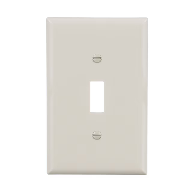 Eaton 1 Midsize Size Polycarbonate Indoor Toggle Wall Plate