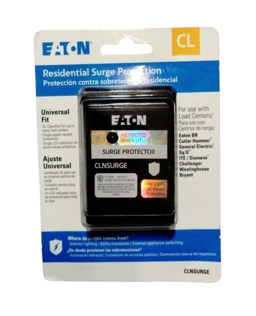 Eaton Indoor Outdoor Residential Surge Protective Device Universal Fit CLNSURGE