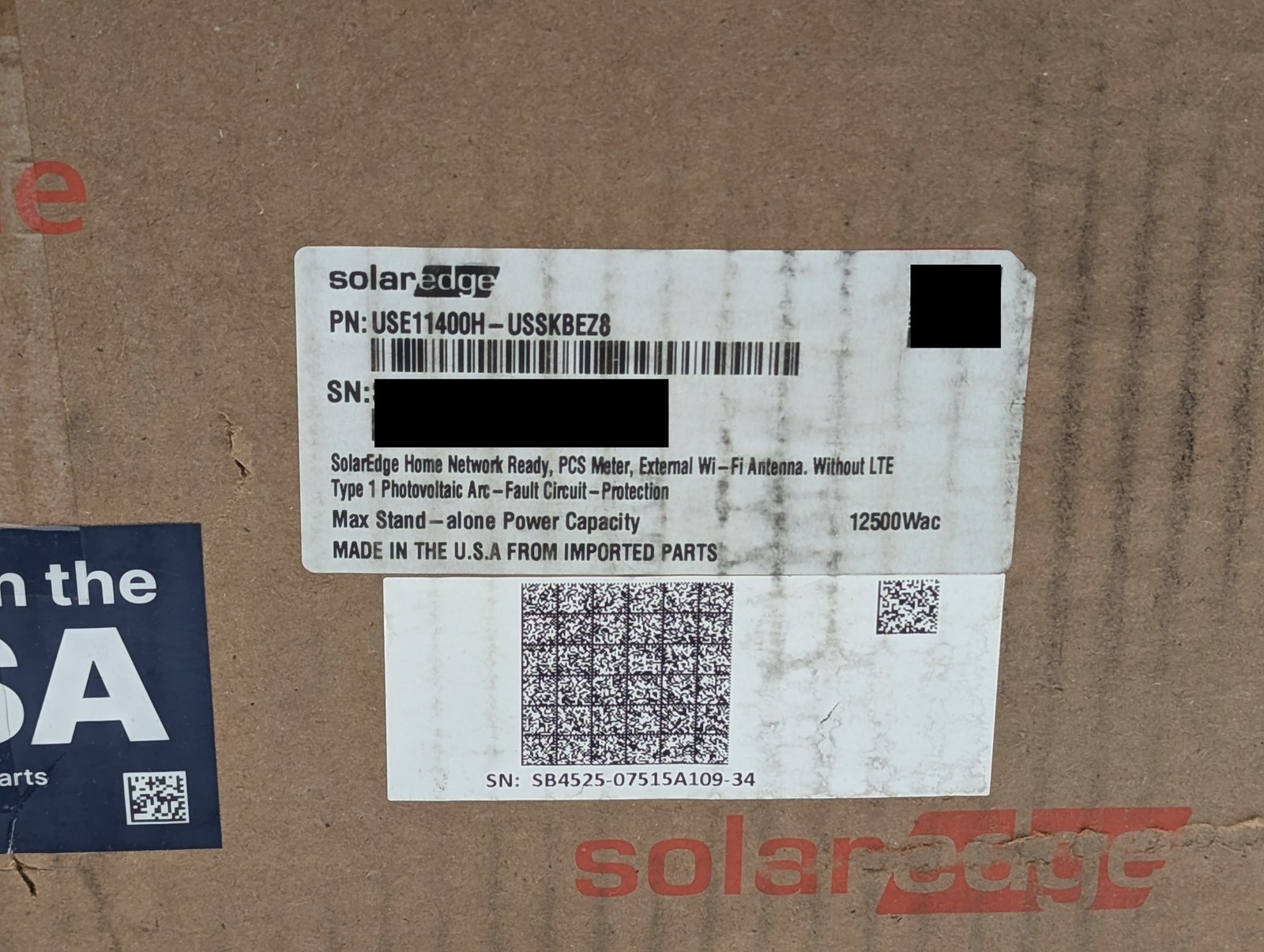 SolarEdge Home Hub Inverter Single Phase 9600W (USE11400H-USSKBEZ8) White