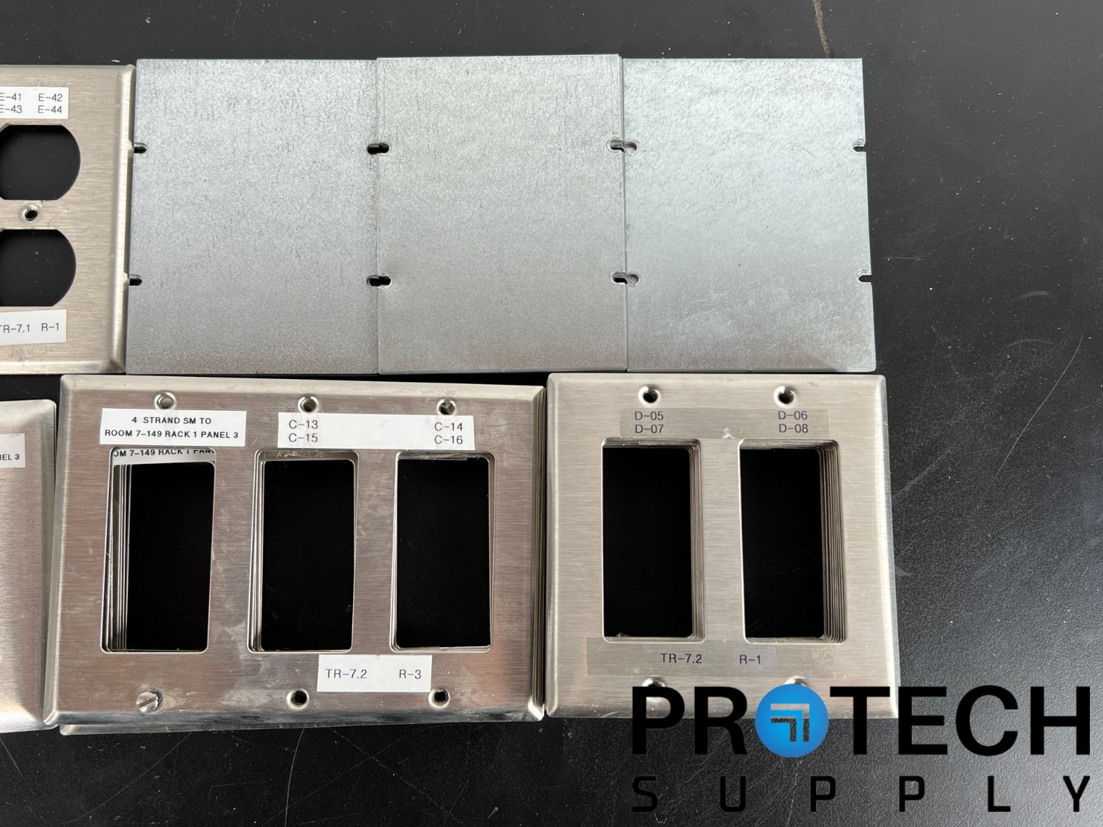 Approx 50 Various Stainless Steel Wallplates