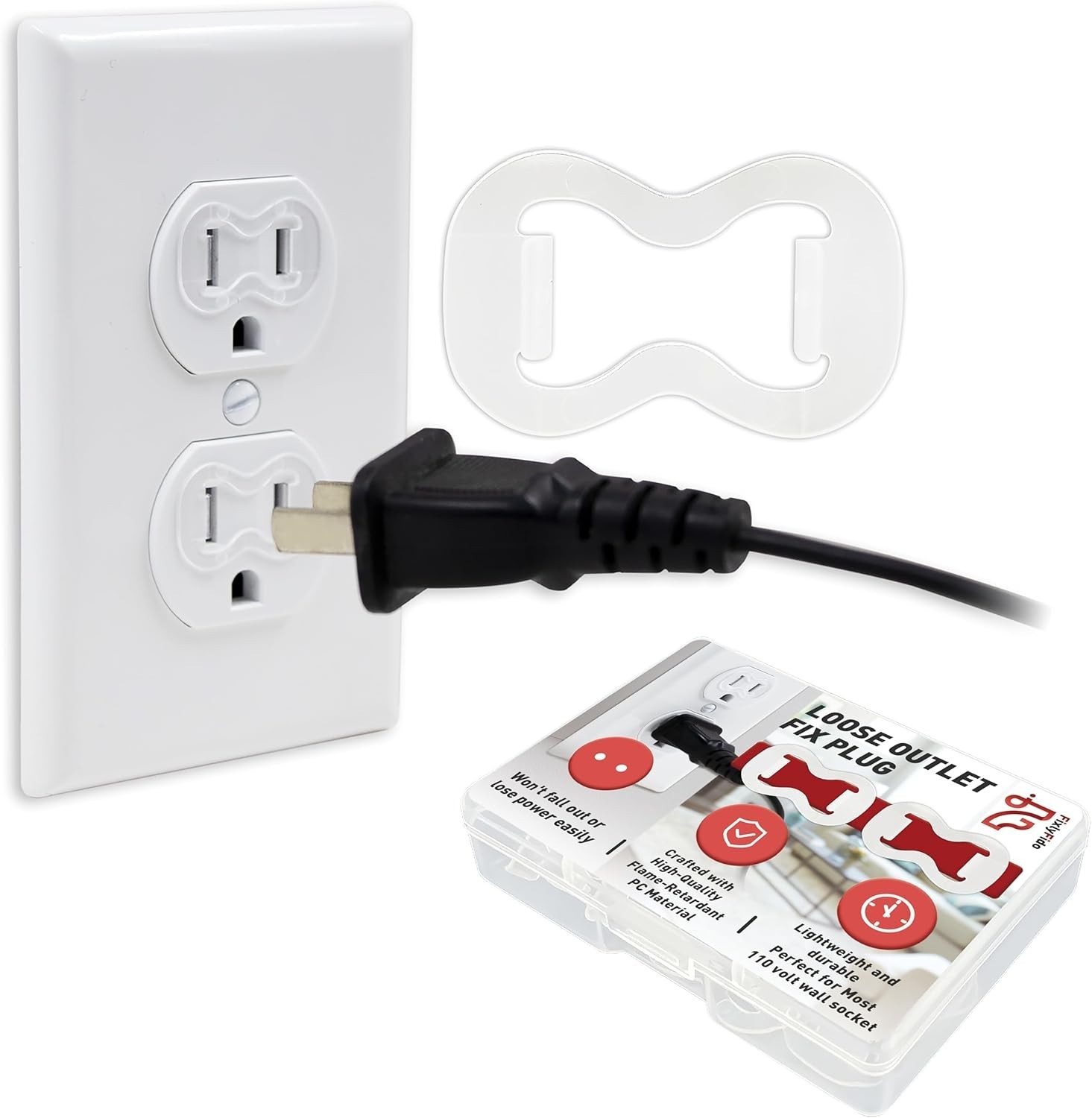 Universal Compatibility Loose Outlet Fix Plug – 30-Pack for Safe Electrical Use